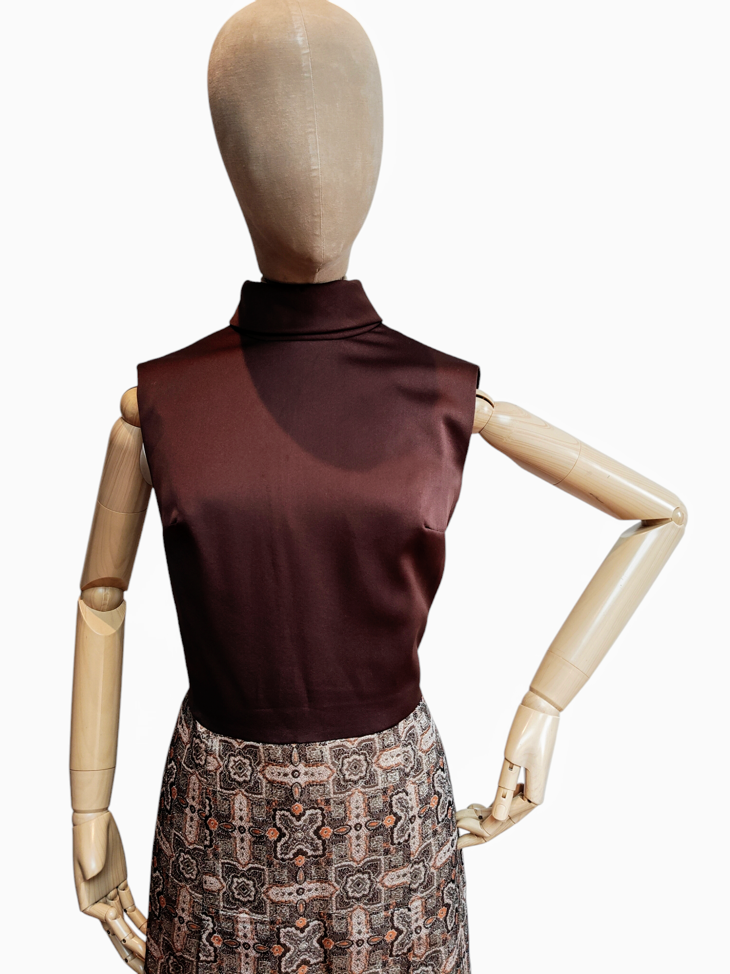 Brown and gold retro dress size 14-16