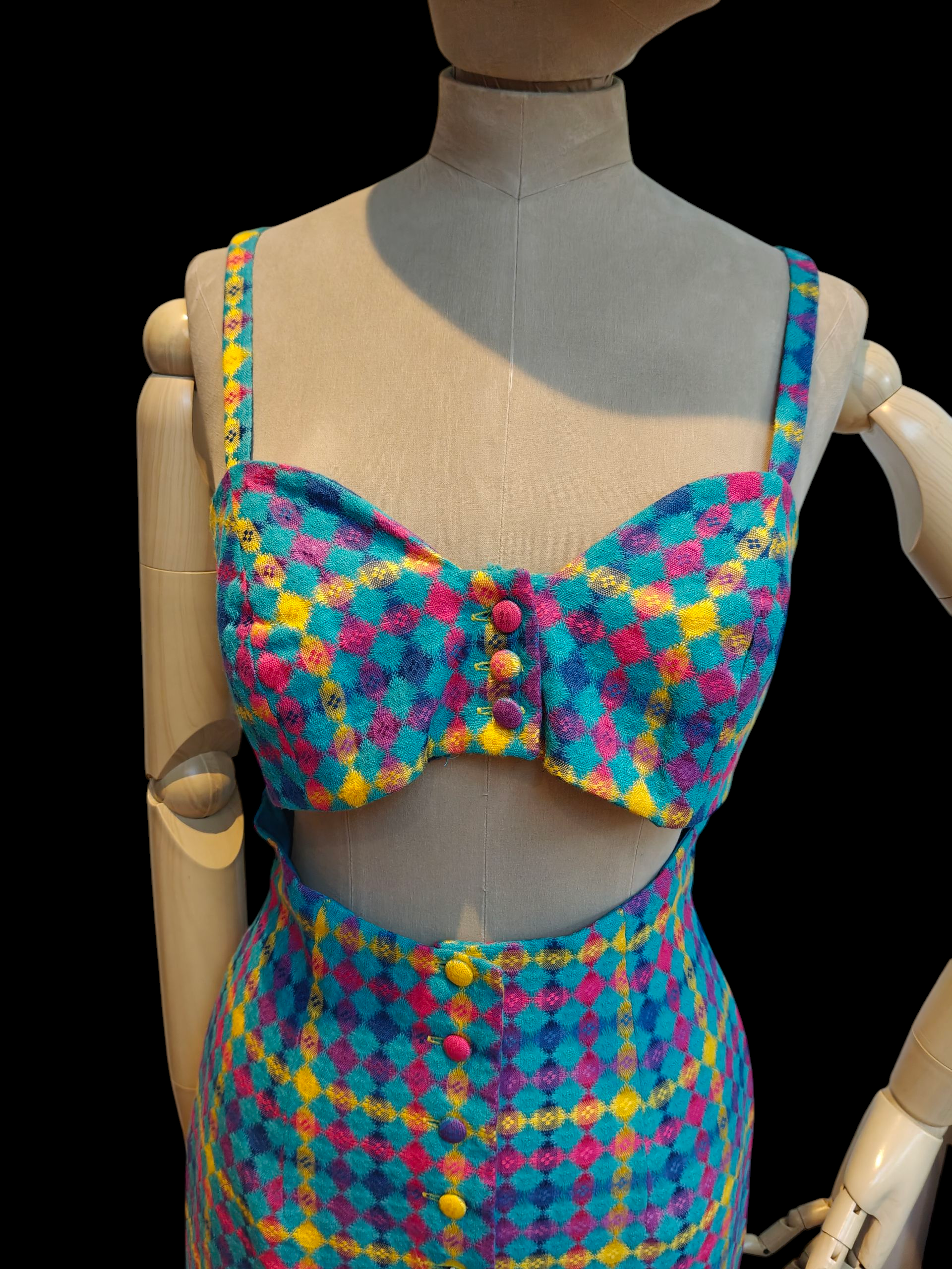 Fun rainbow bodycon dress