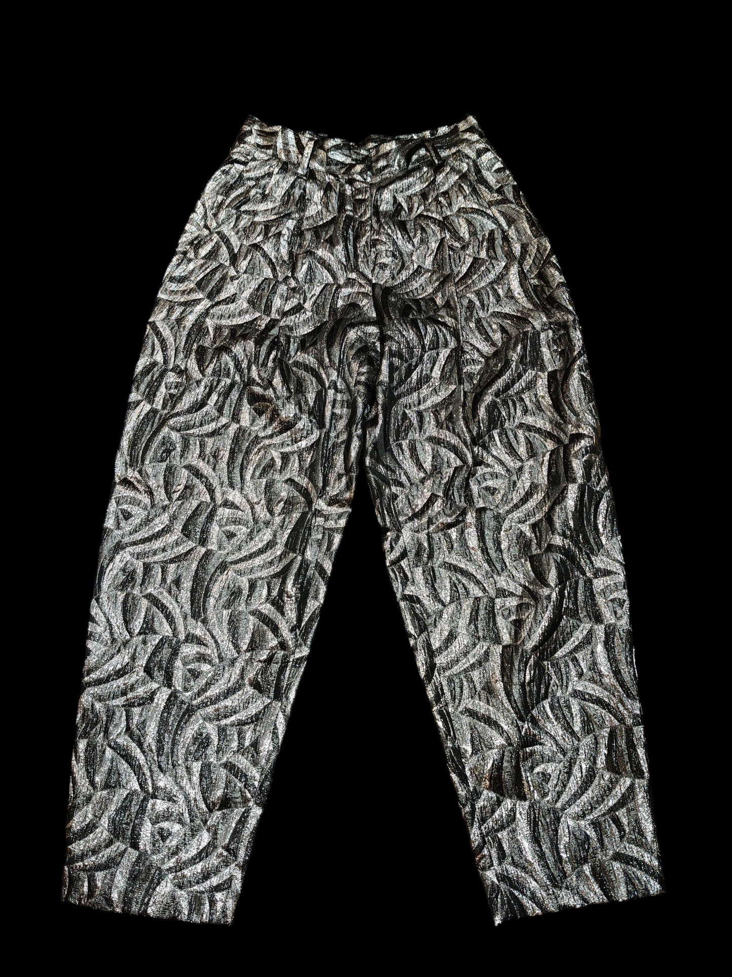 High waisted glitter mom trousers