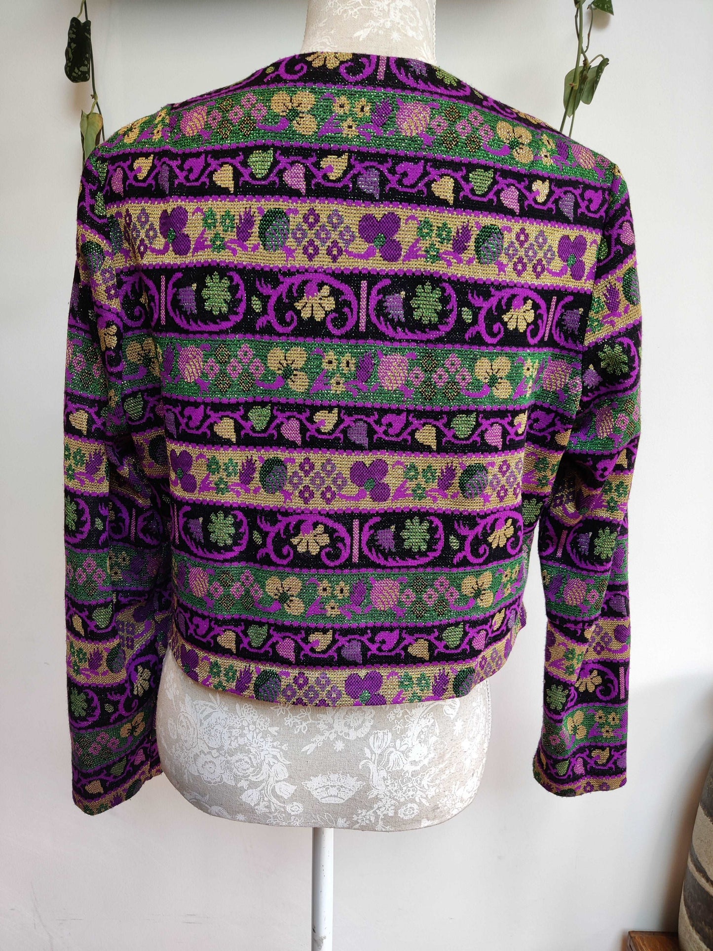 Floral lurex print