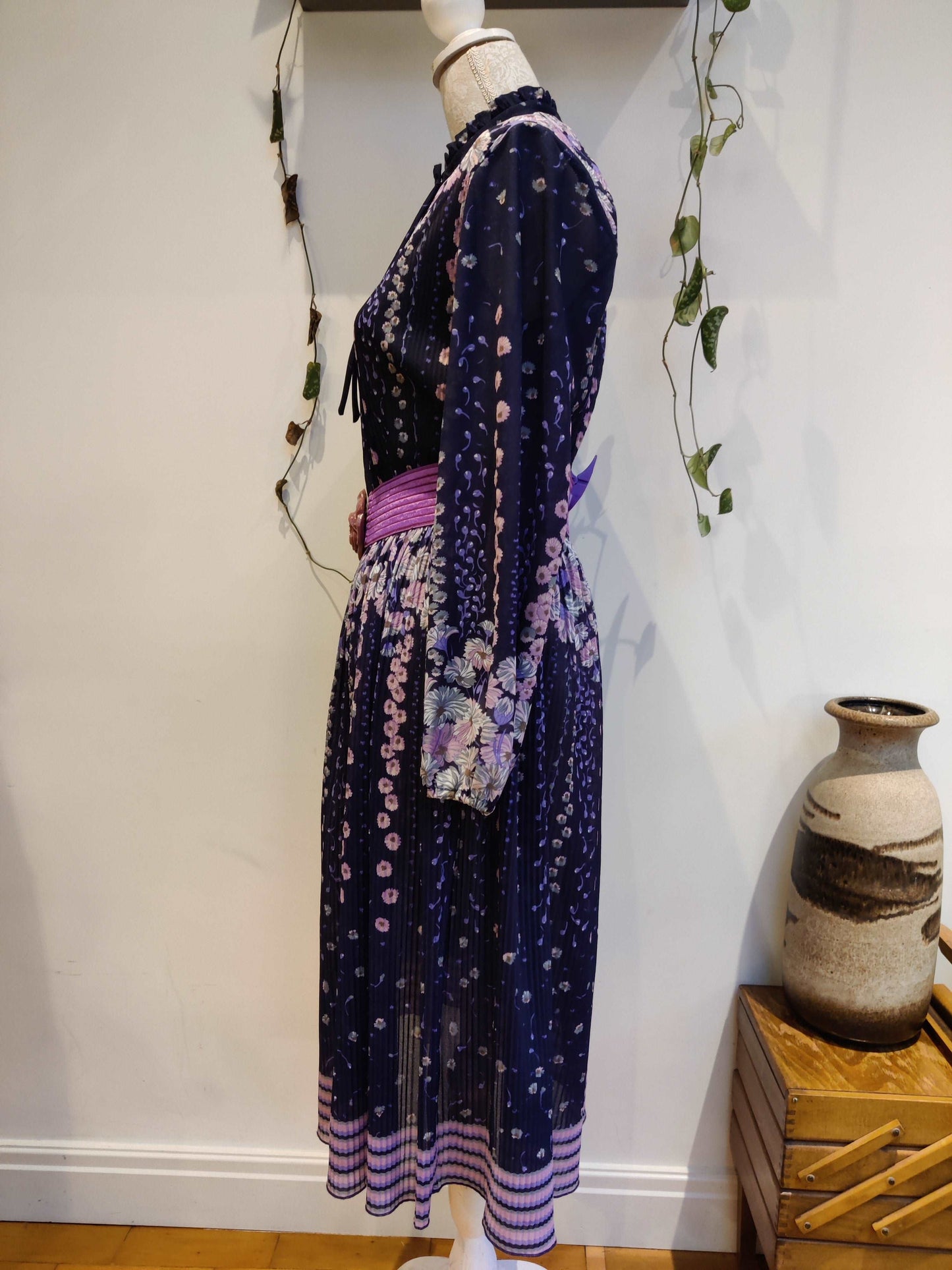 Vintage fit and flare midi dress