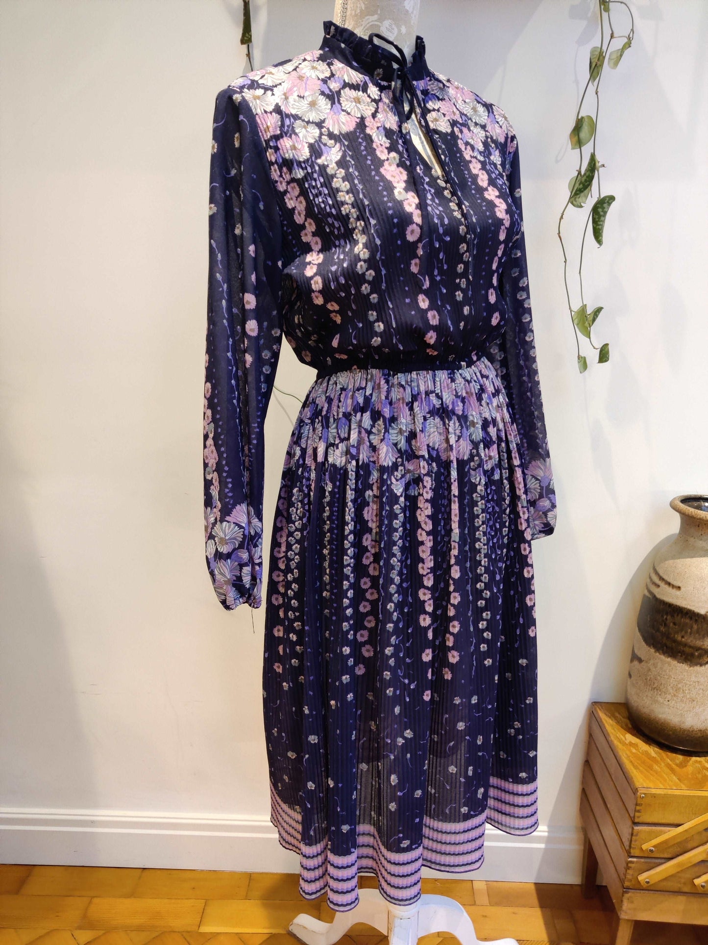 floral boho vintage dress