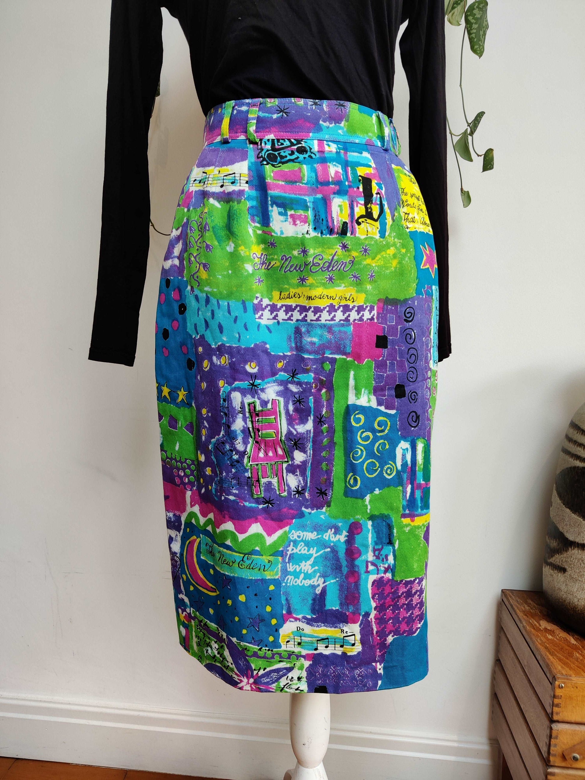 Rainbow skirt vintage
