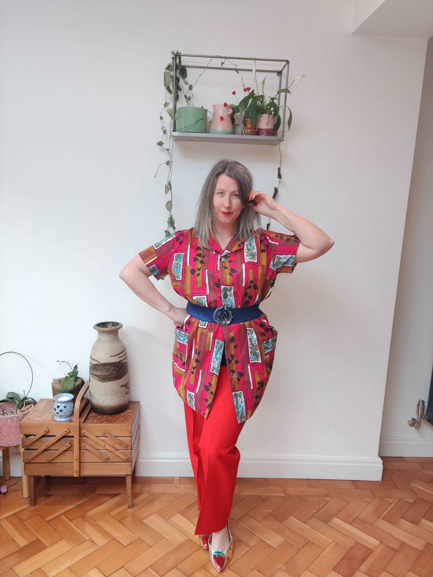 Beautiful plus size 50s shirt