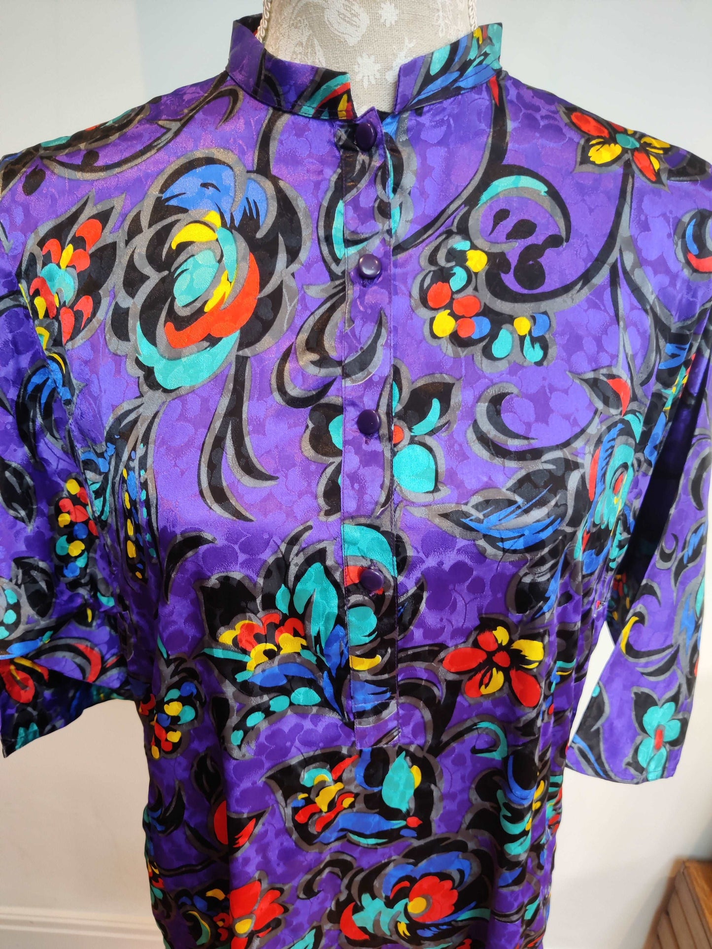 Floral rainbow dress.