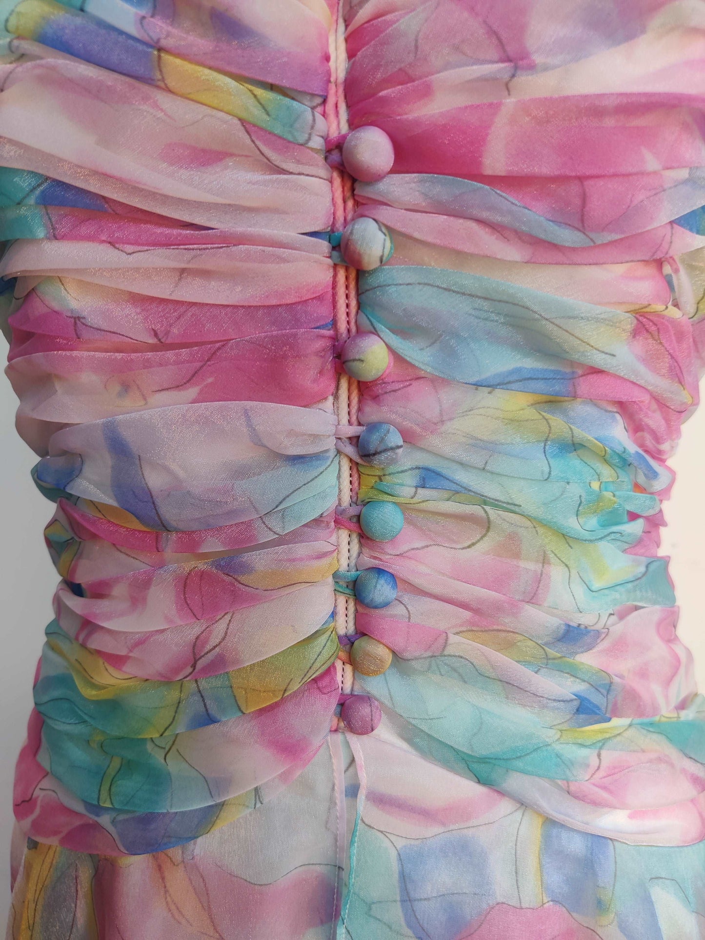 Beautiful vibrant 80s dress