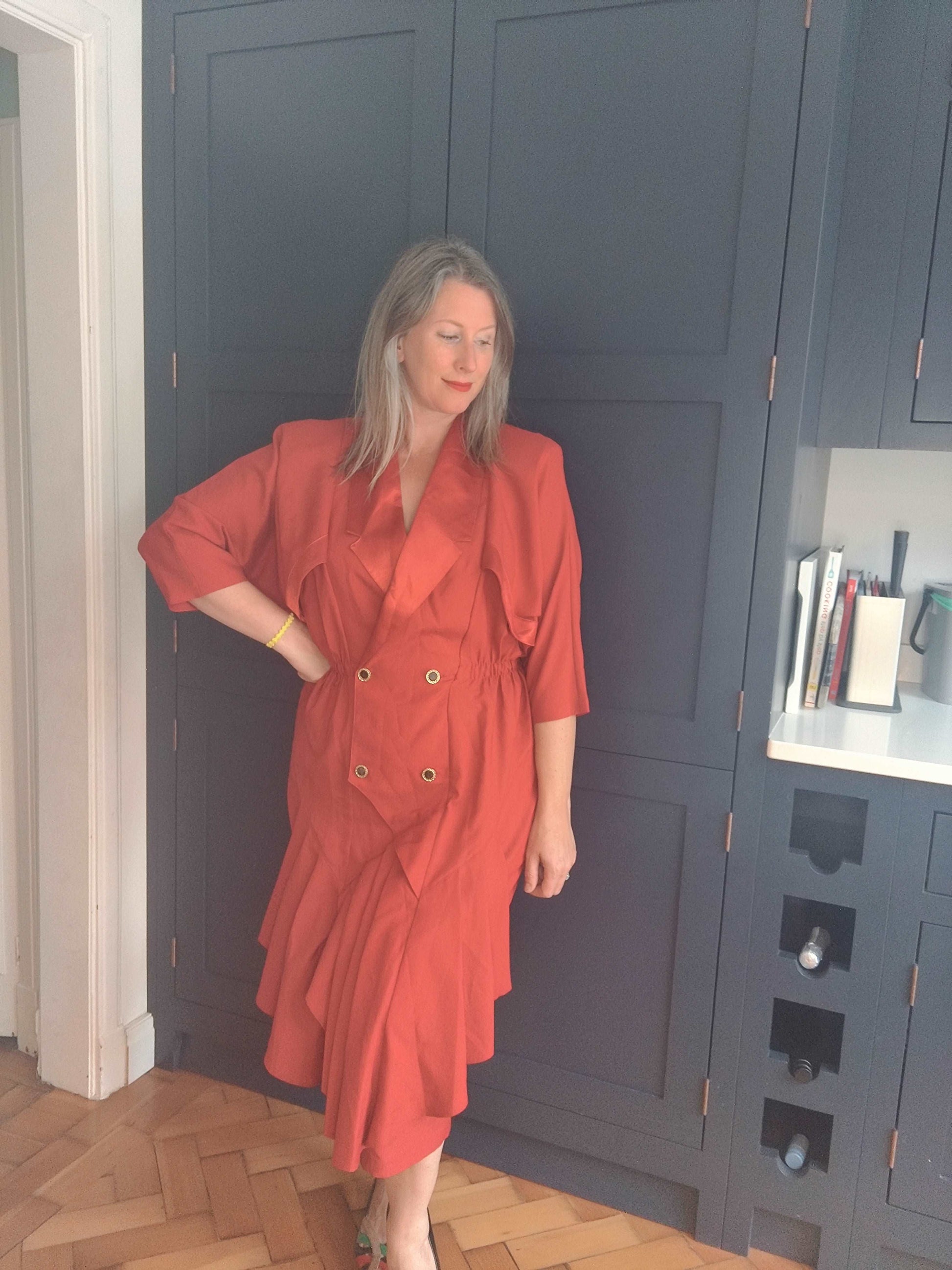 Red vintage dress