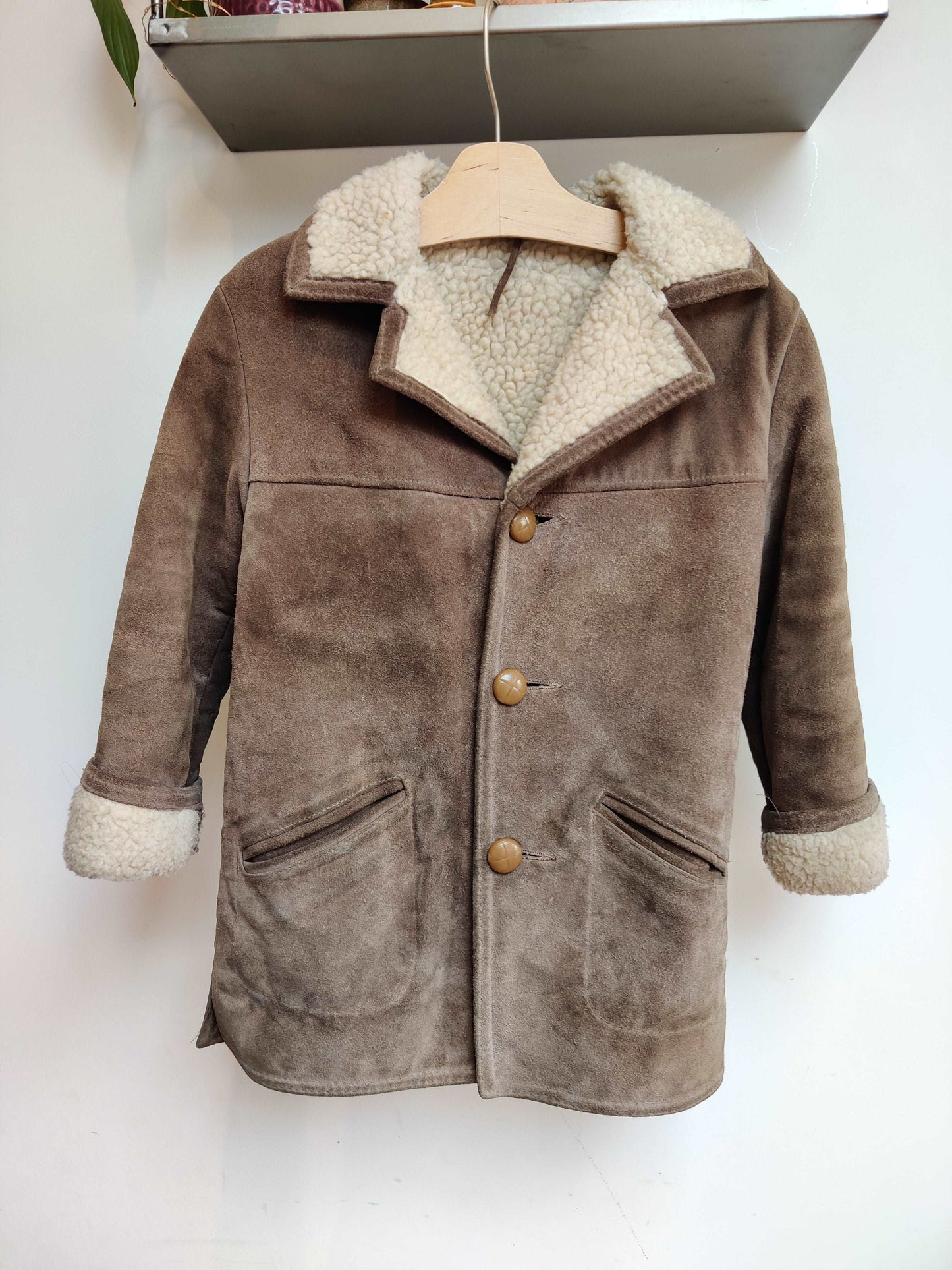 Kids 70s sheepskin coat
