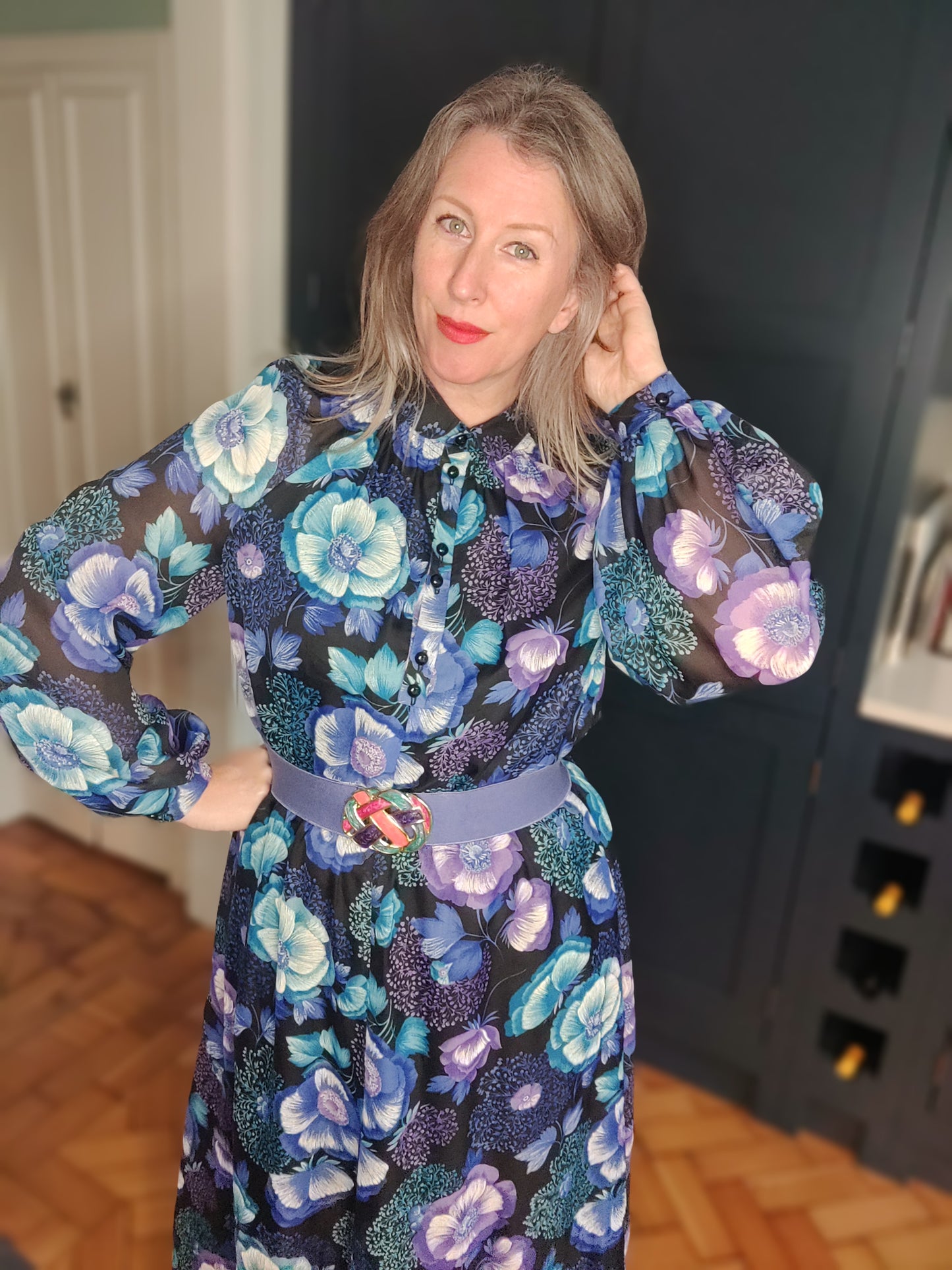 floral maxi 1980s