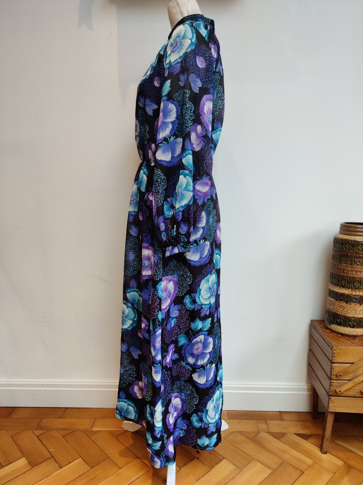 Vintage floral plus size maxi