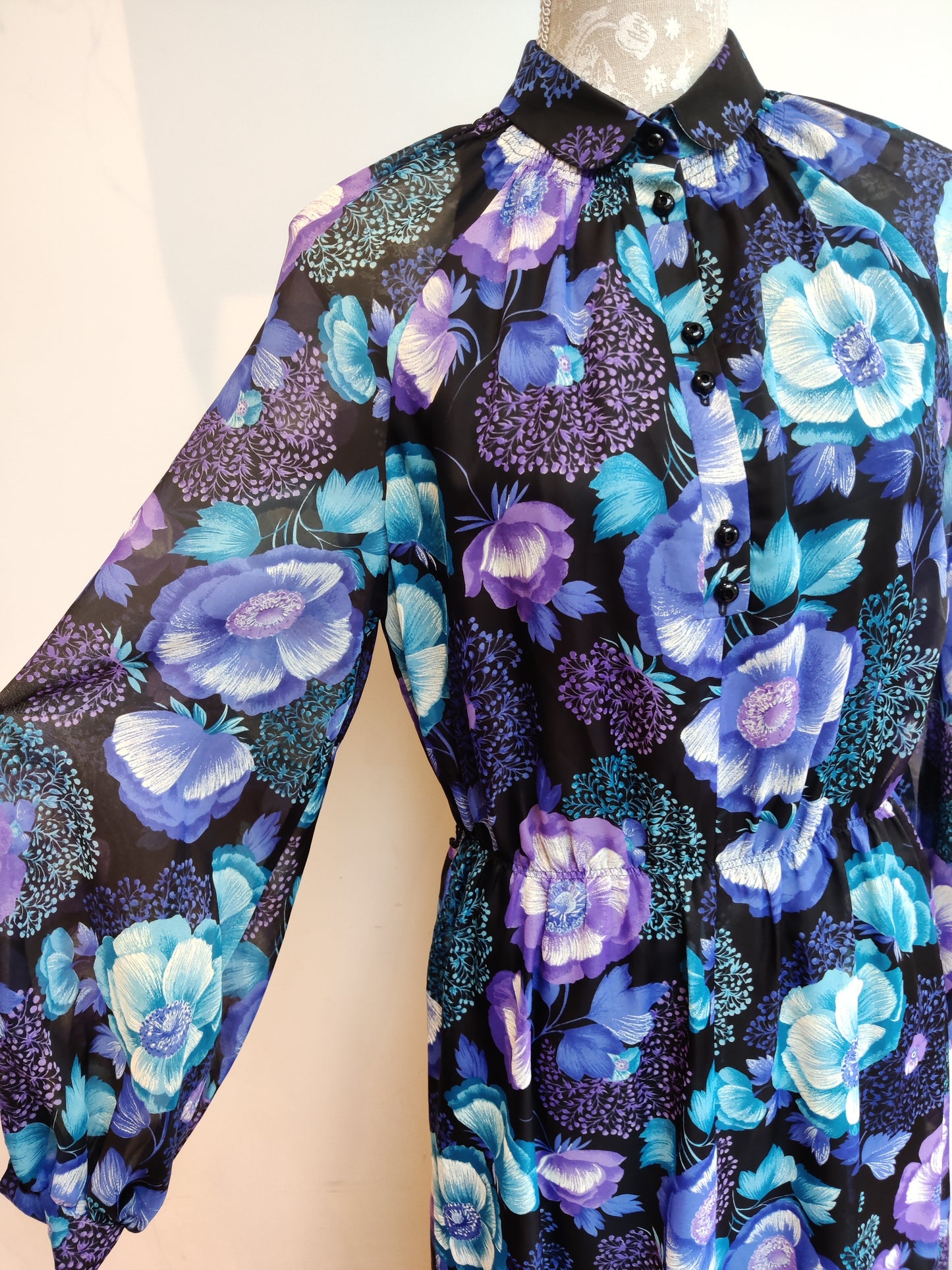 80s floral dress 16