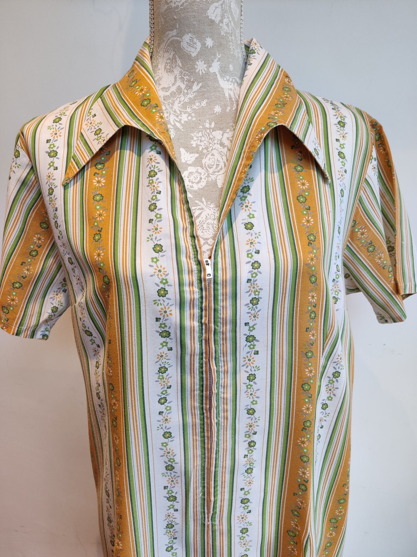 70s plus size day dress