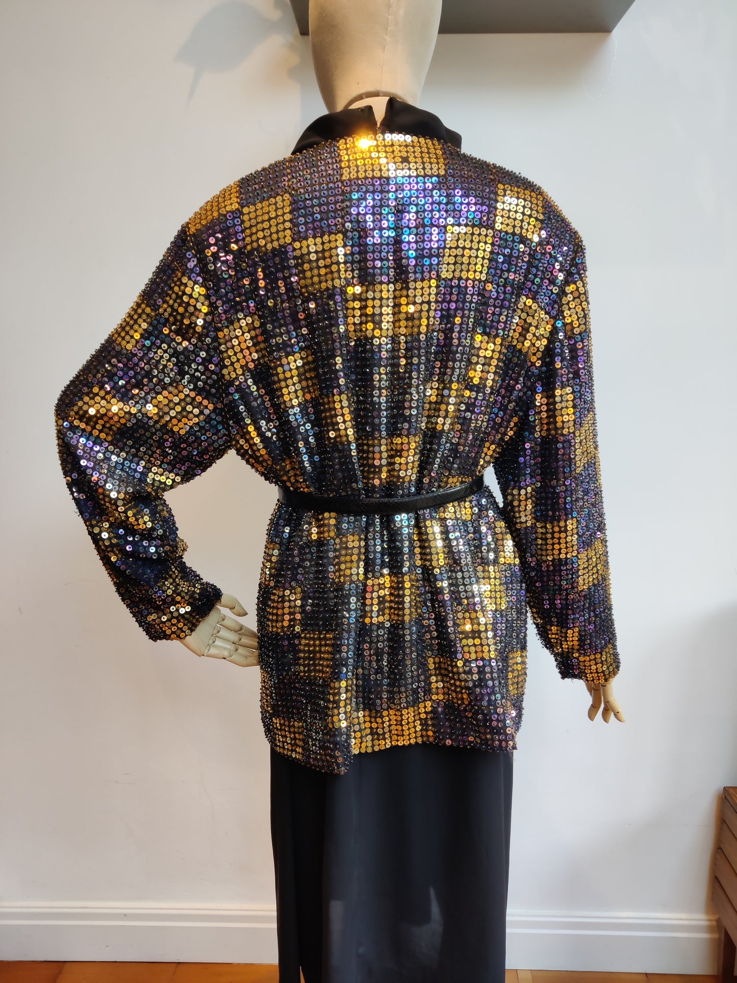 plus size 80s sequin jacket