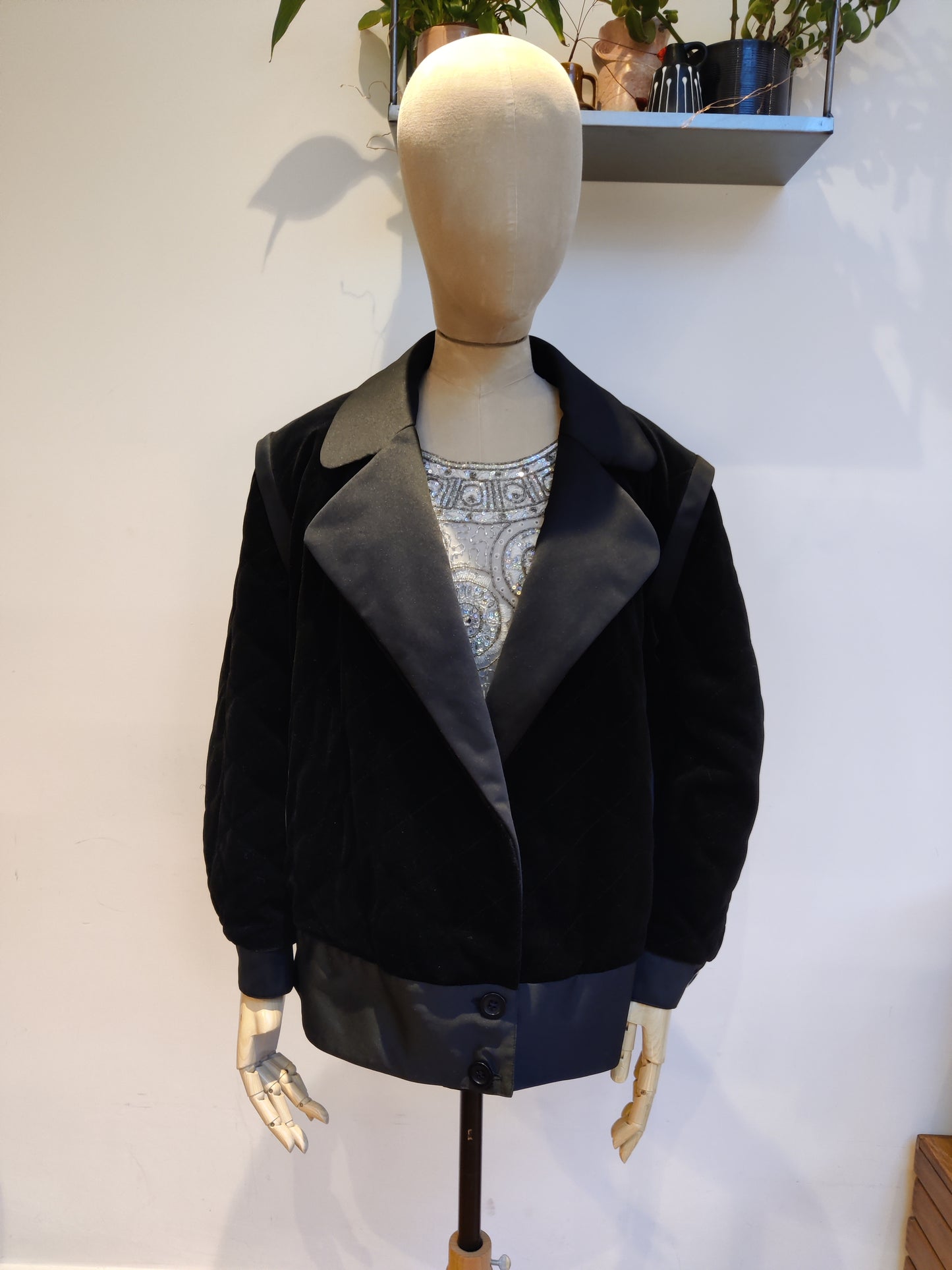 Frank Usher velvet and satin jacket