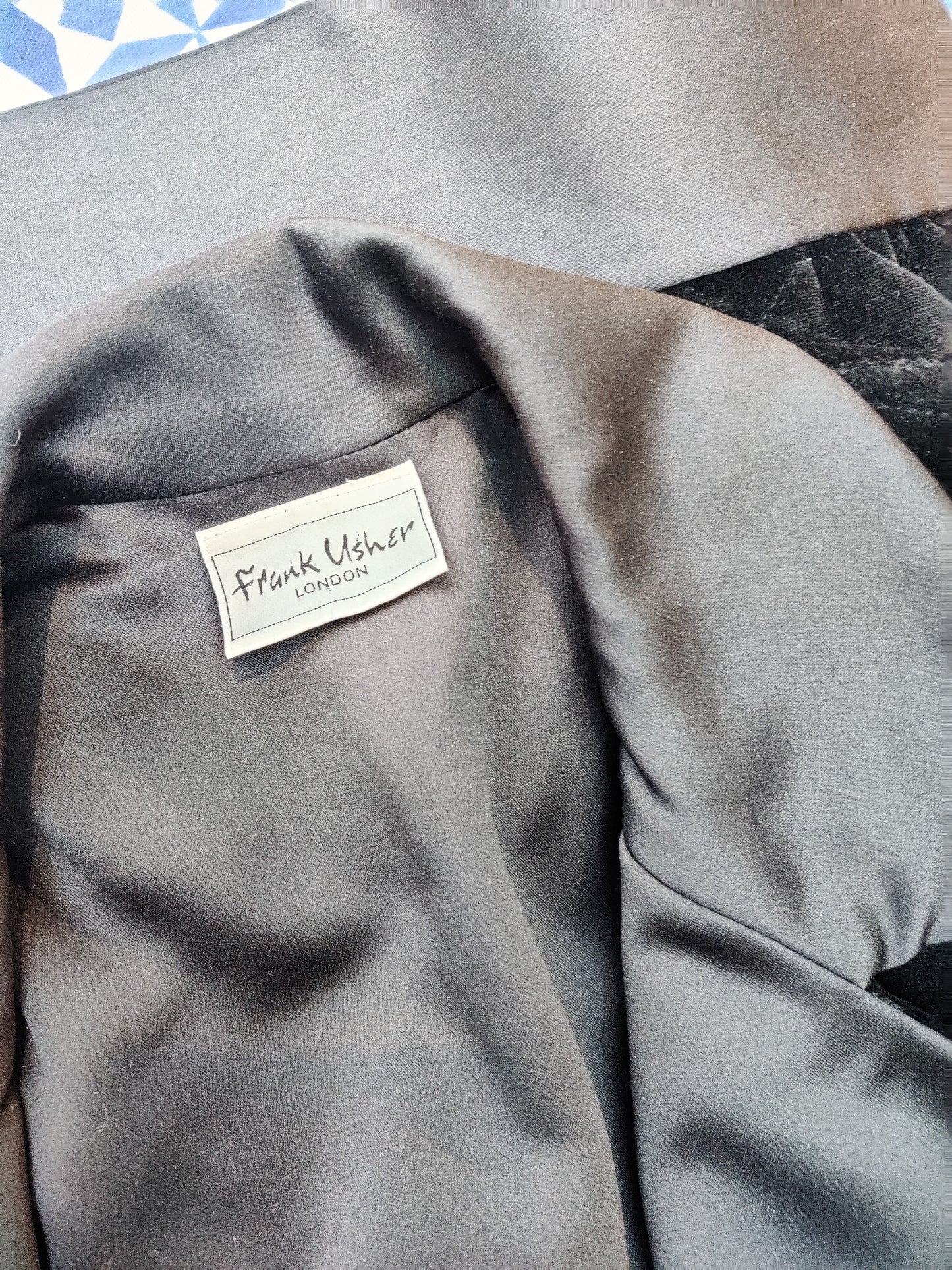 80s velvet quilted jacket