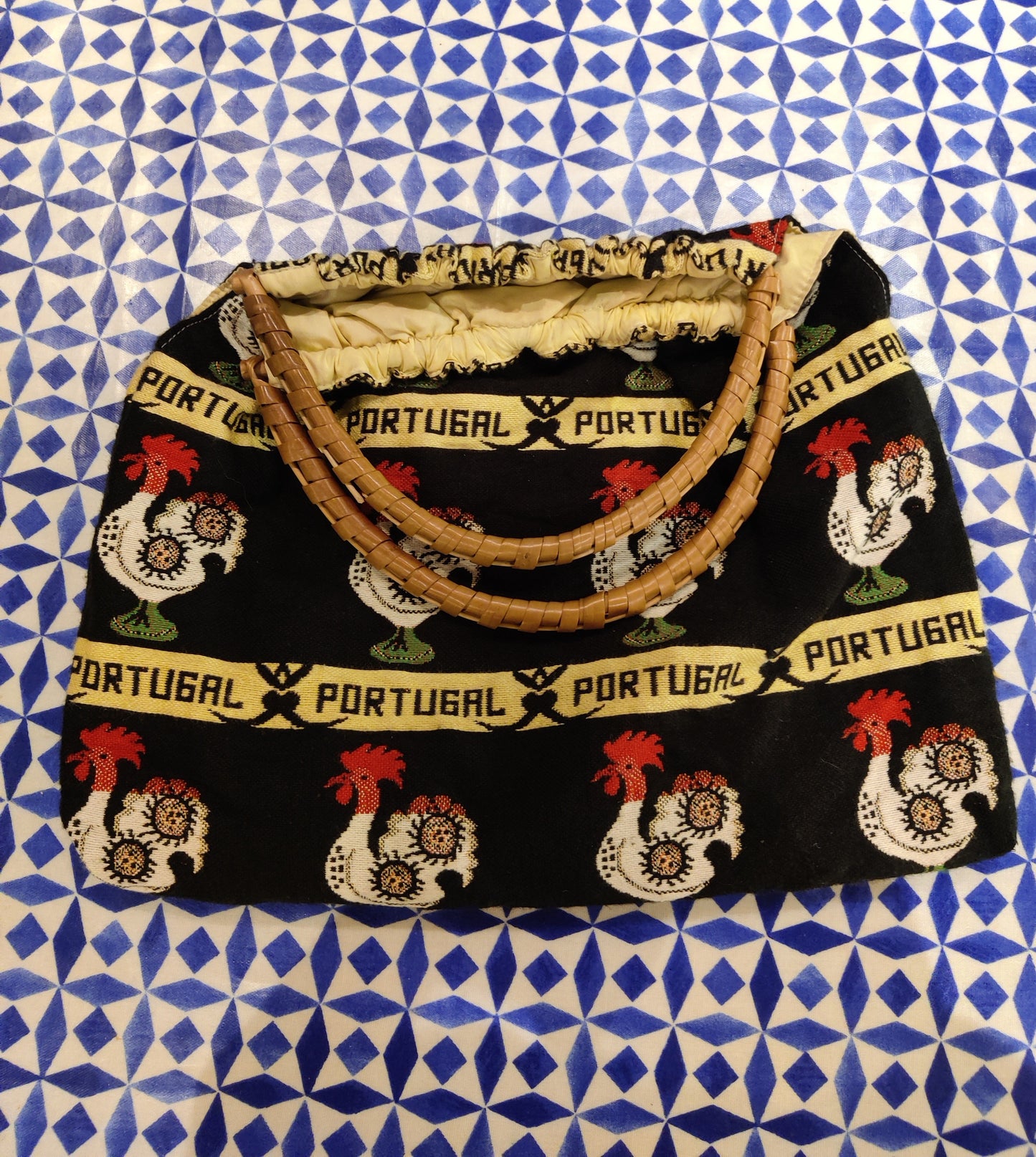 Black vintage day bag