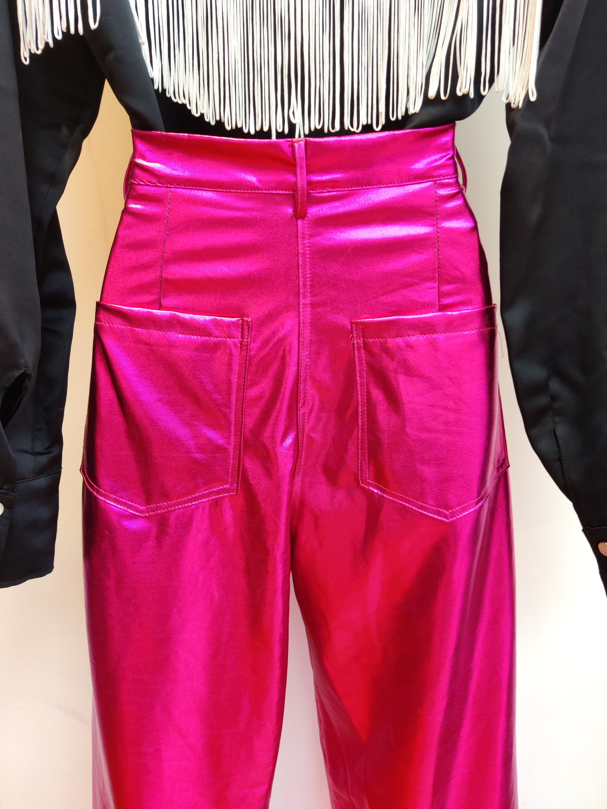 Stretchy pink vintage trousers