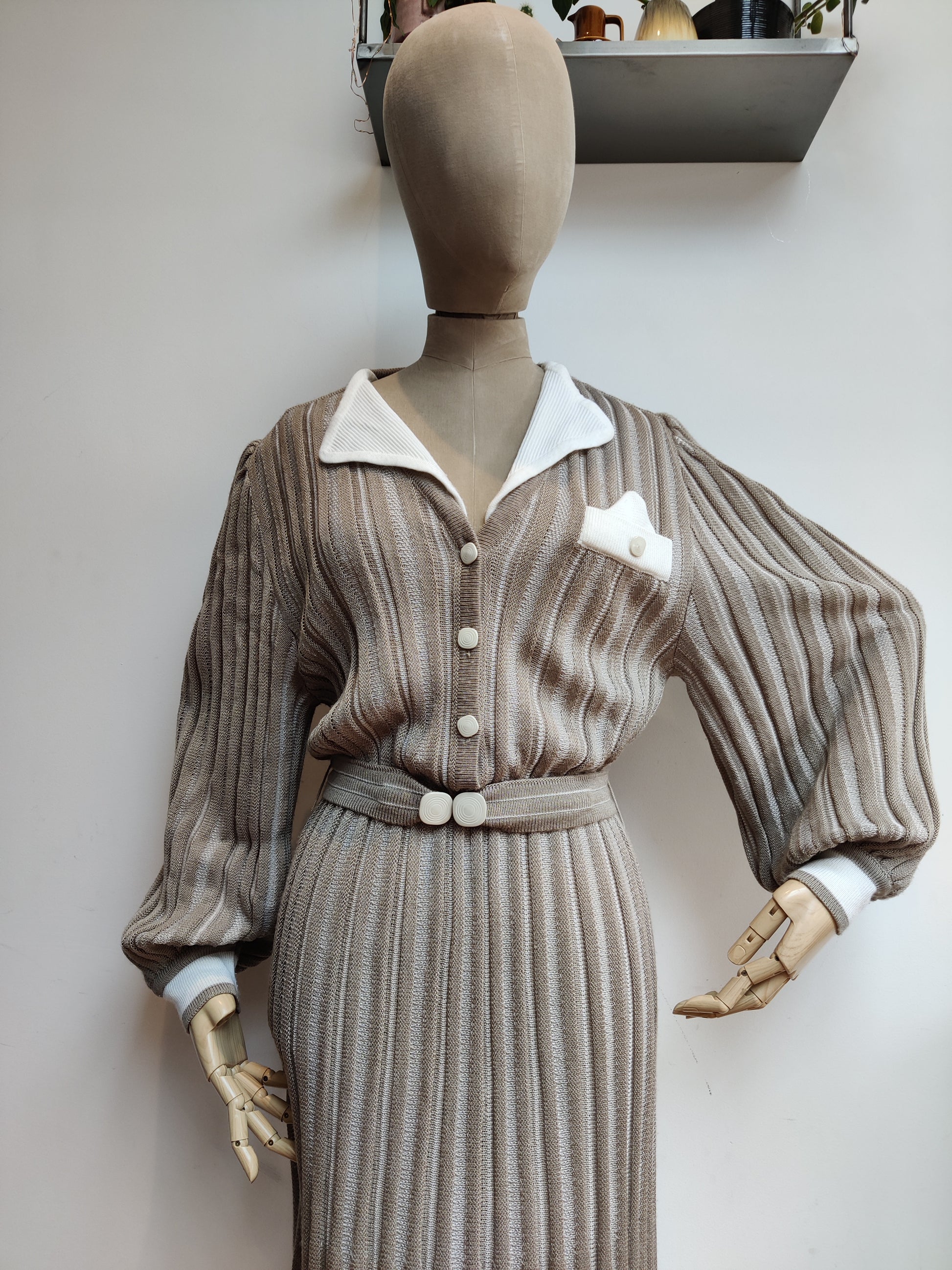 Lovely vintage Tricoville button down dress