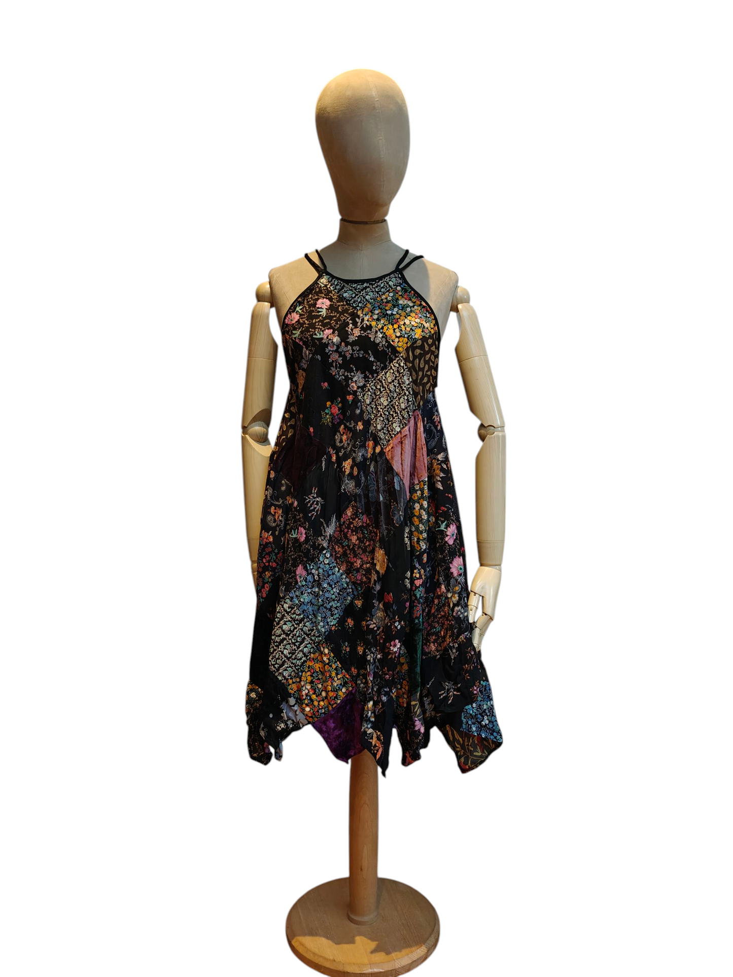 Sleeveless patchwork dress