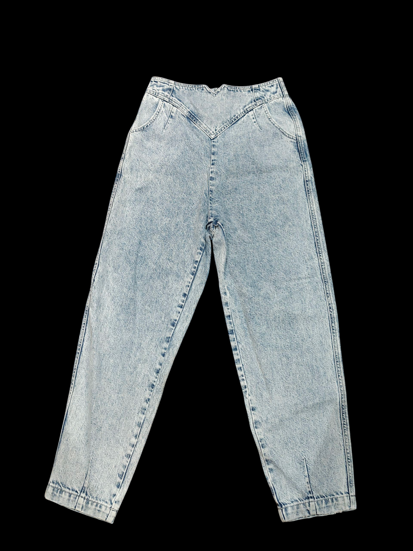 80s high waisted acid wash jeans