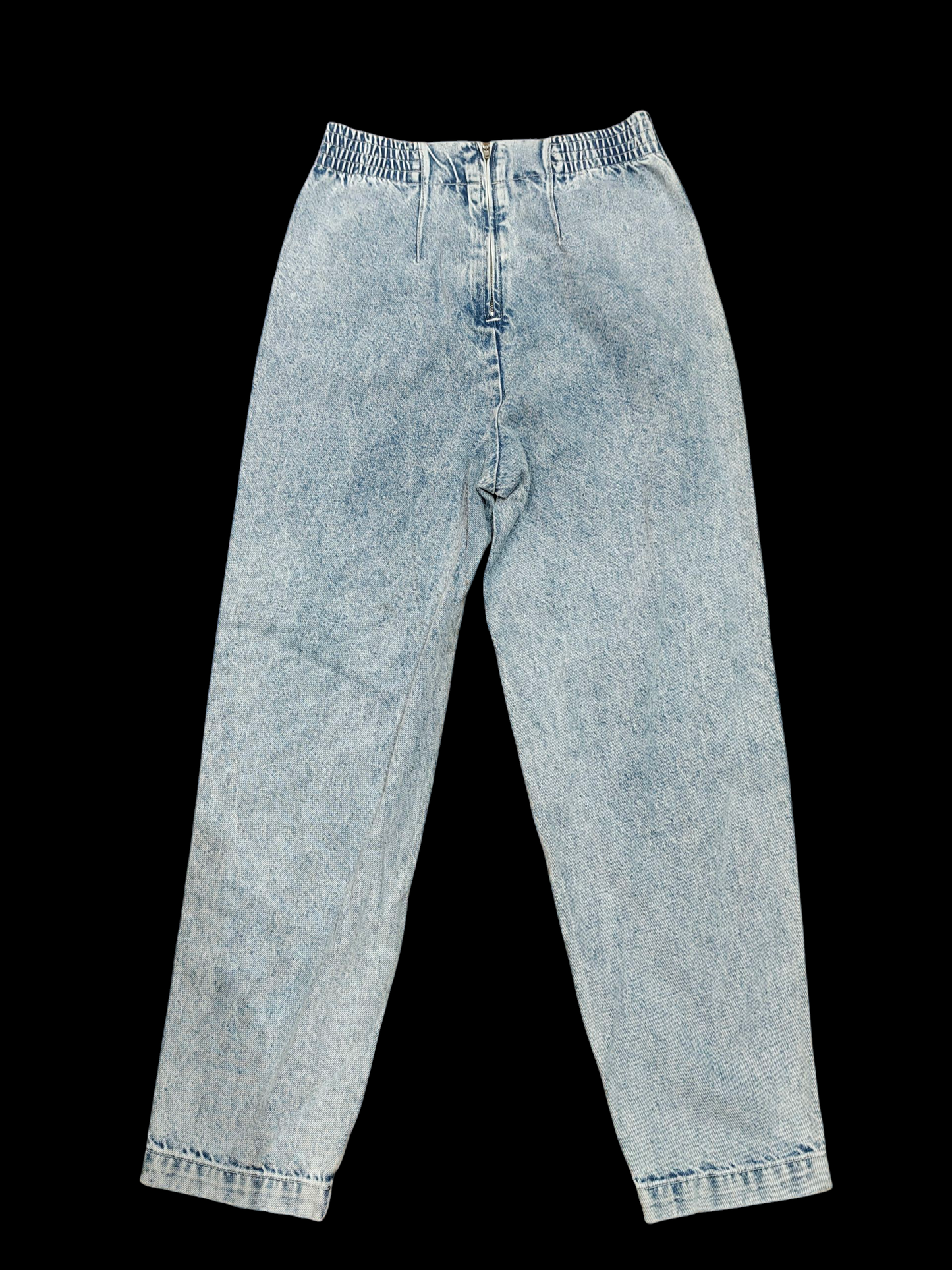 80s high waisted acid wash jeans
