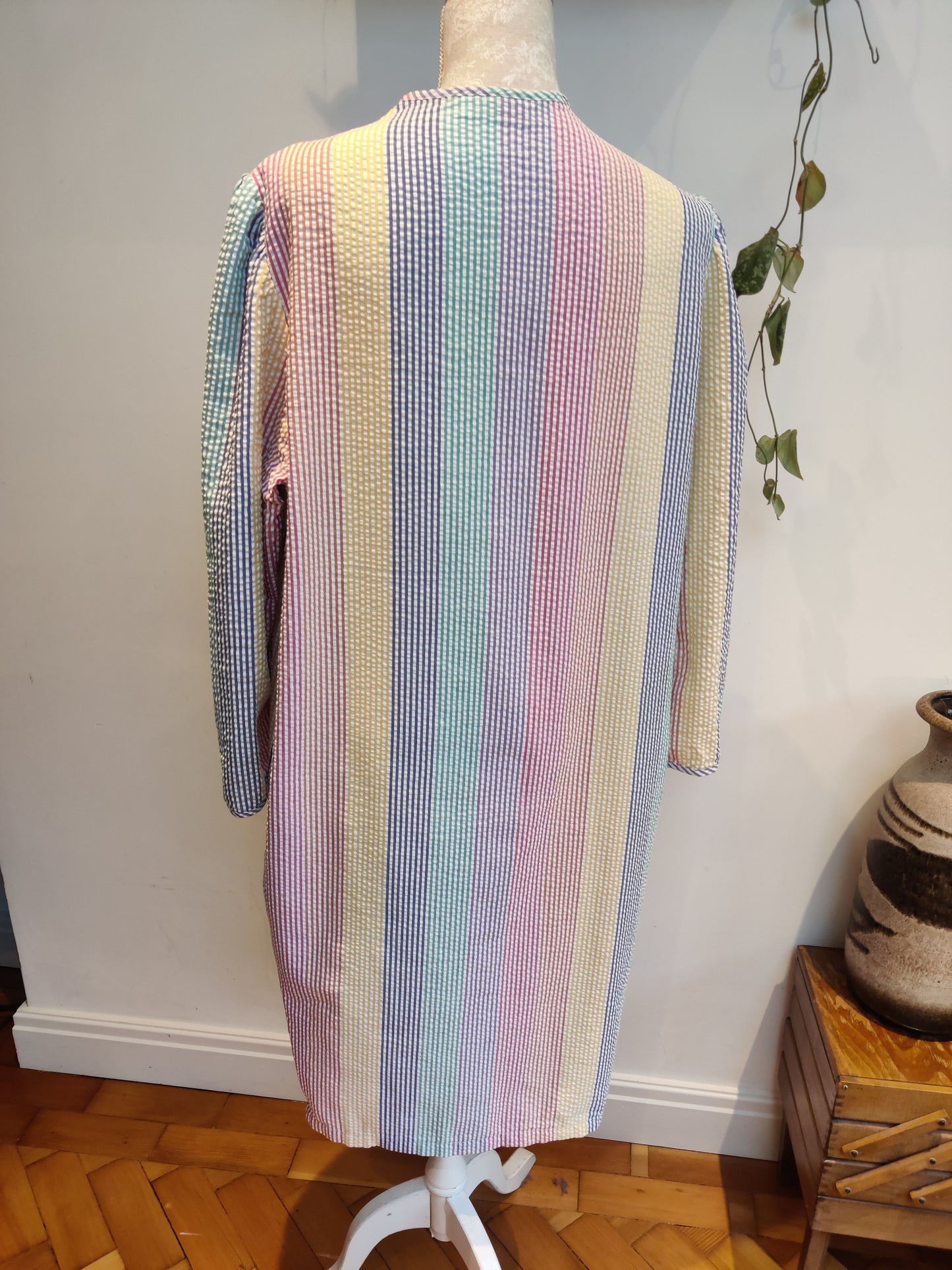 80s plus size rainbow dress
