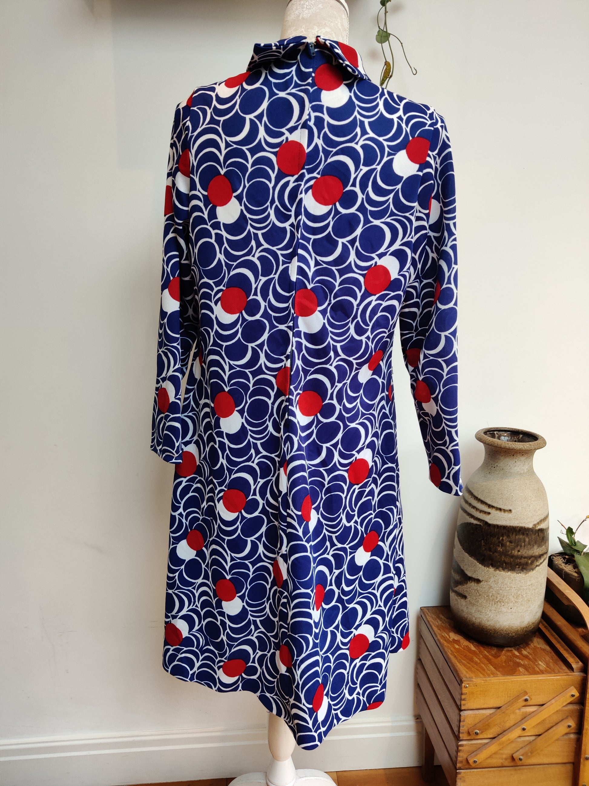 60s print dress