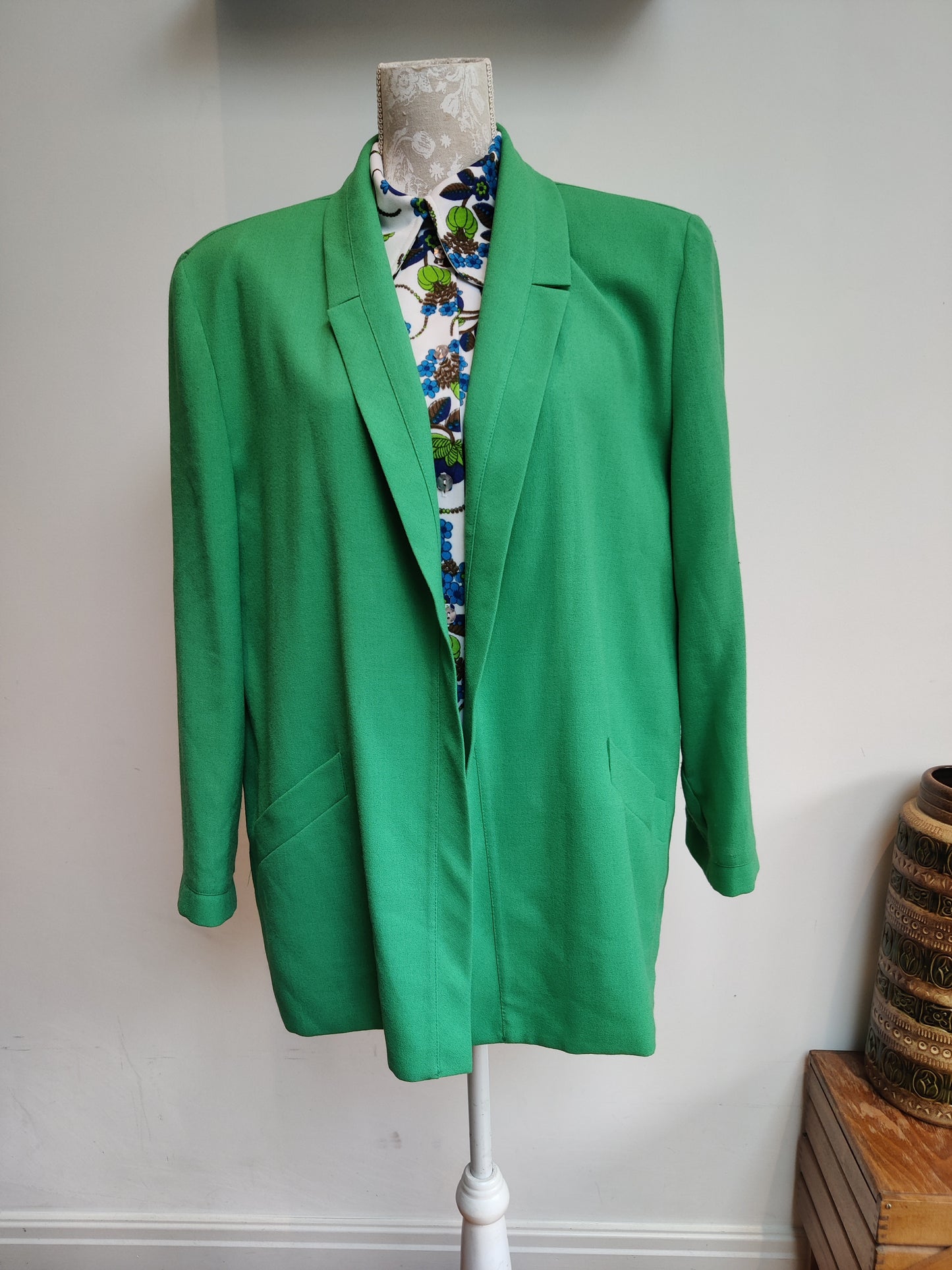 Vintage green jacket size 16