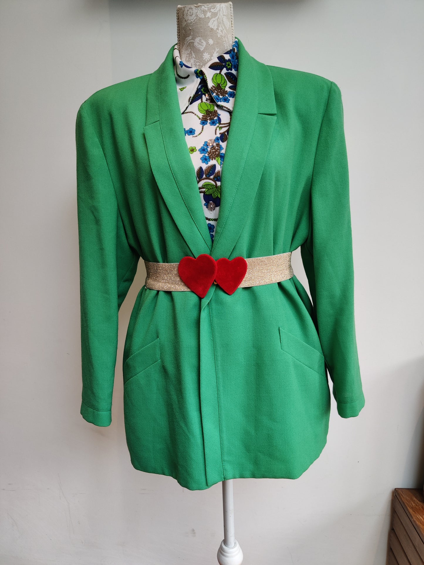 Green 80s jacket 16-18
