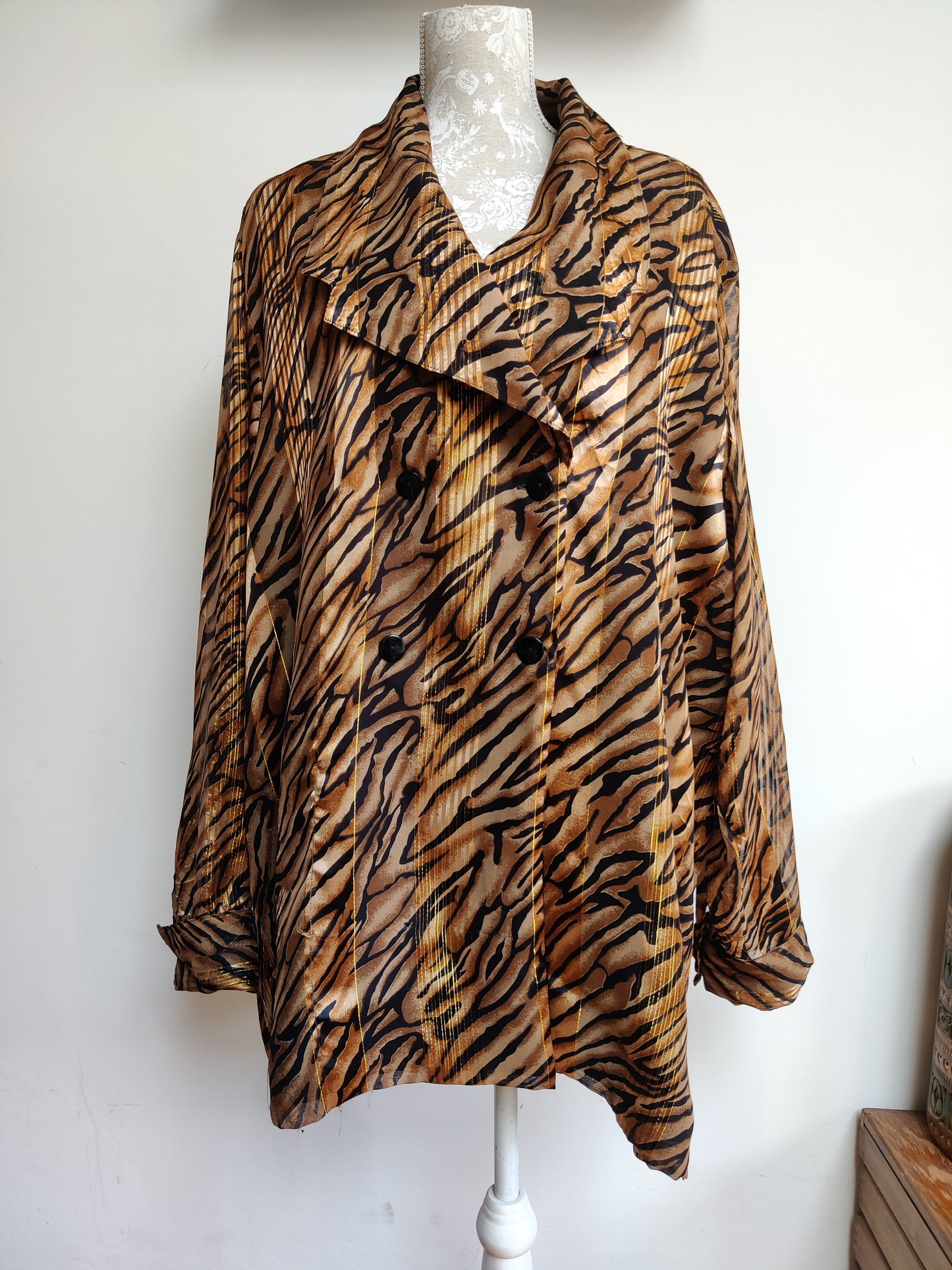 Plus size tiger jacket