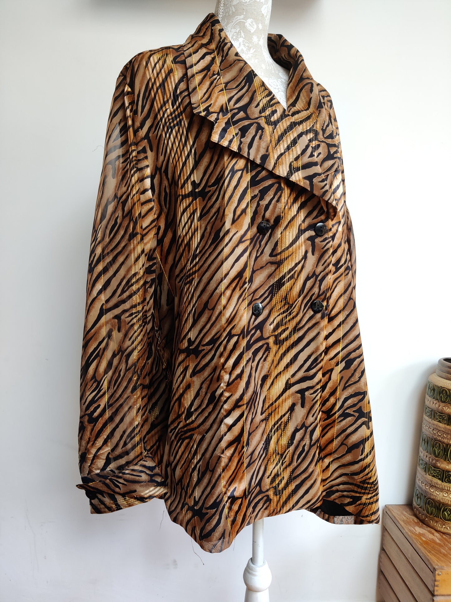 Plus size tiger jacket