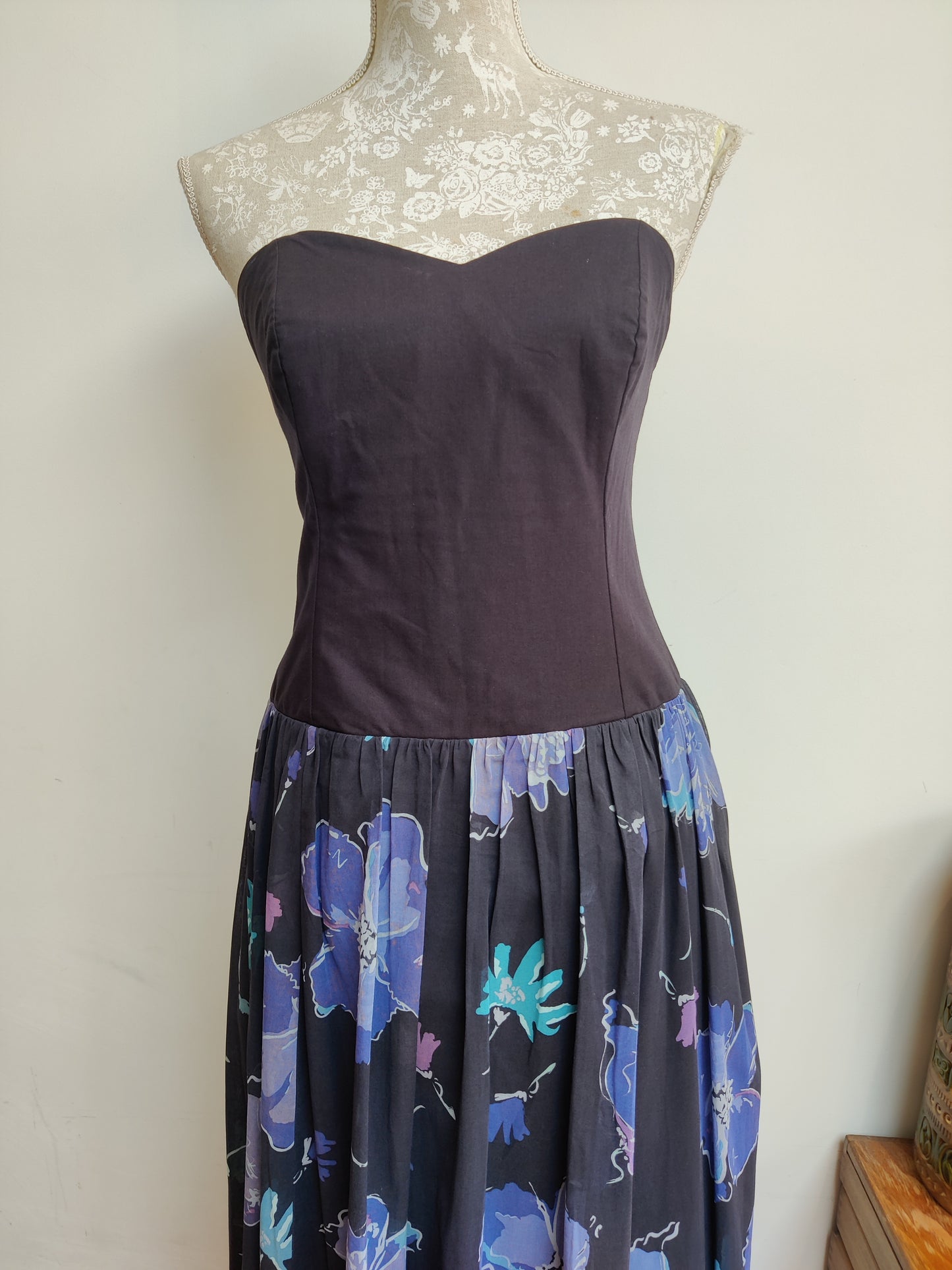 80s Laura Ashley bodice dress size 12.
