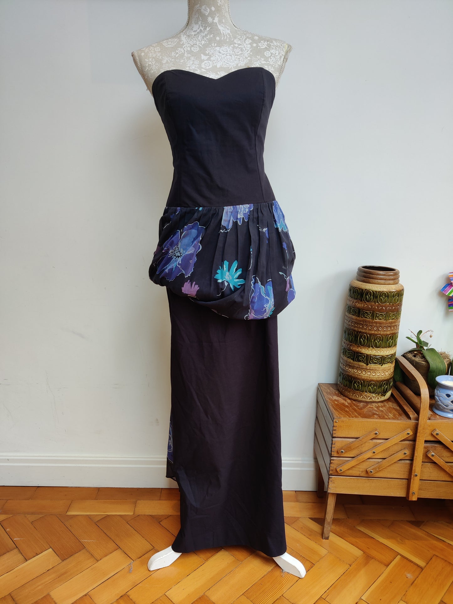 Full length 80s Laura Ashley dress size 12.