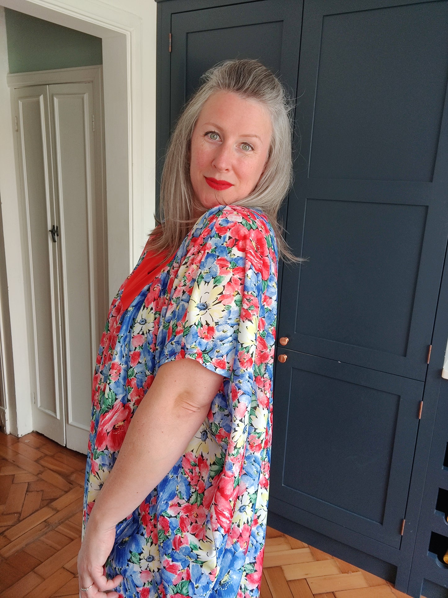 plus size vintage maxi kaftan dress