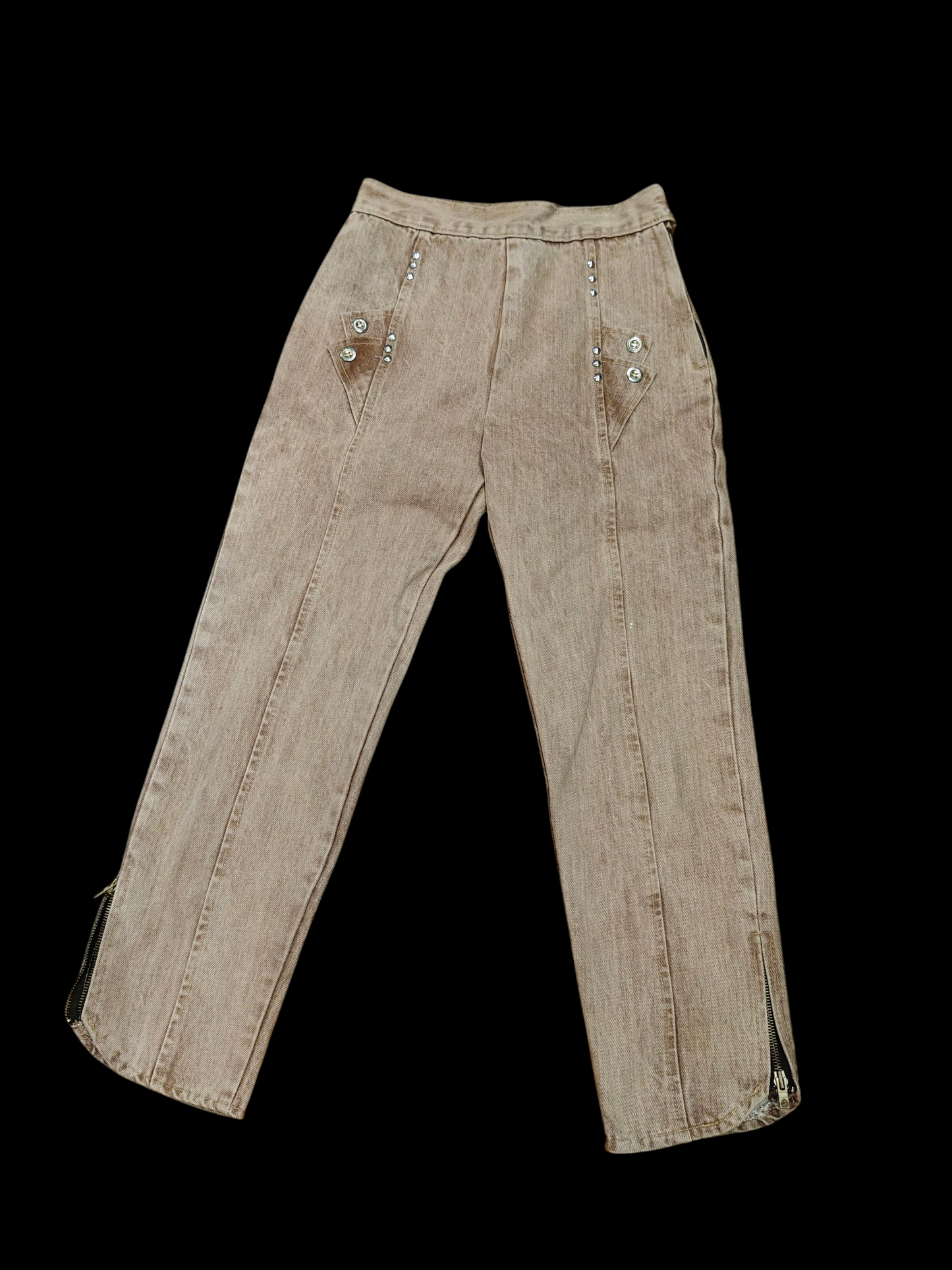 Lovely 80's skinny jeans with ankle zips