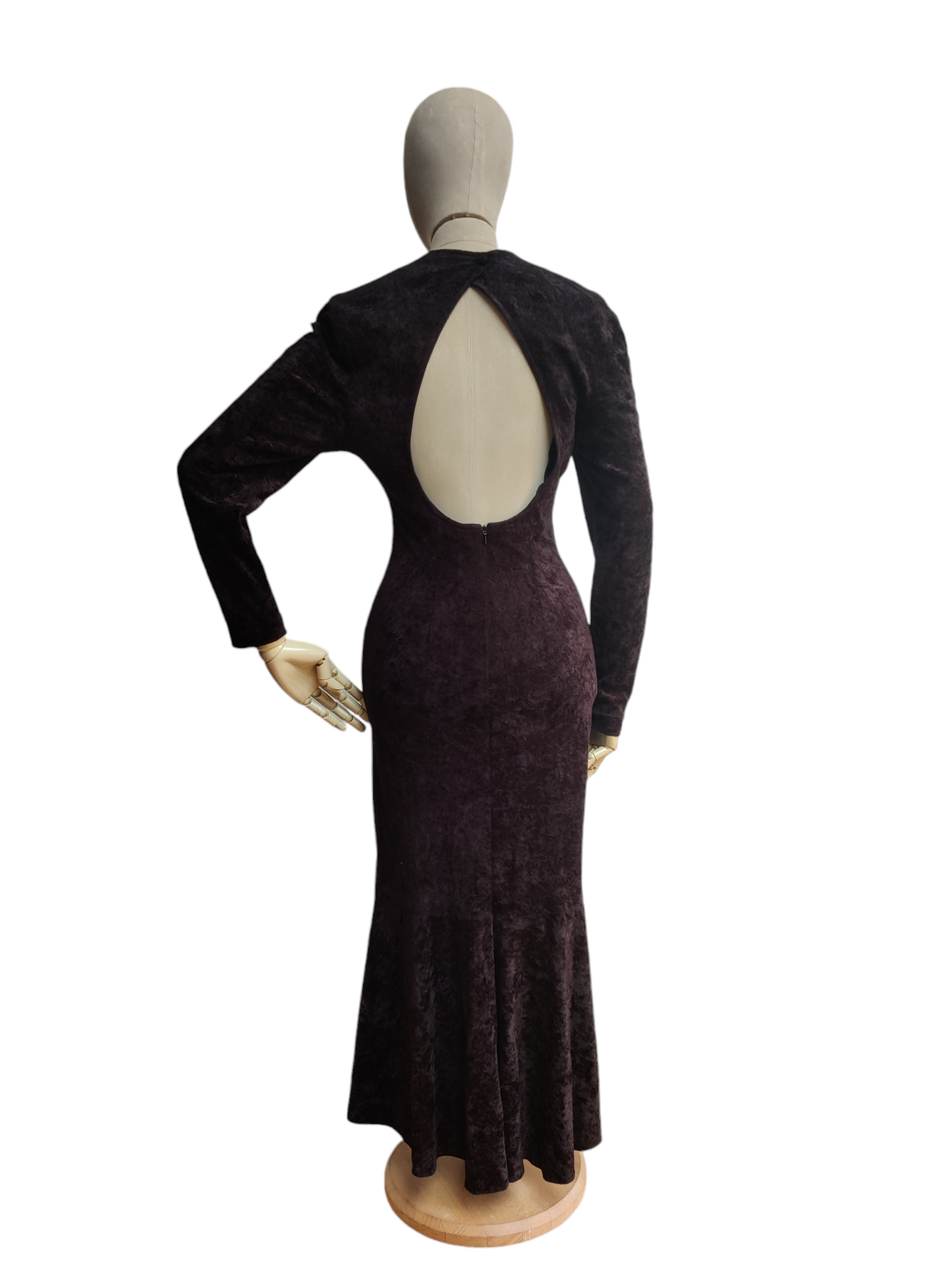Open back vintage dress
