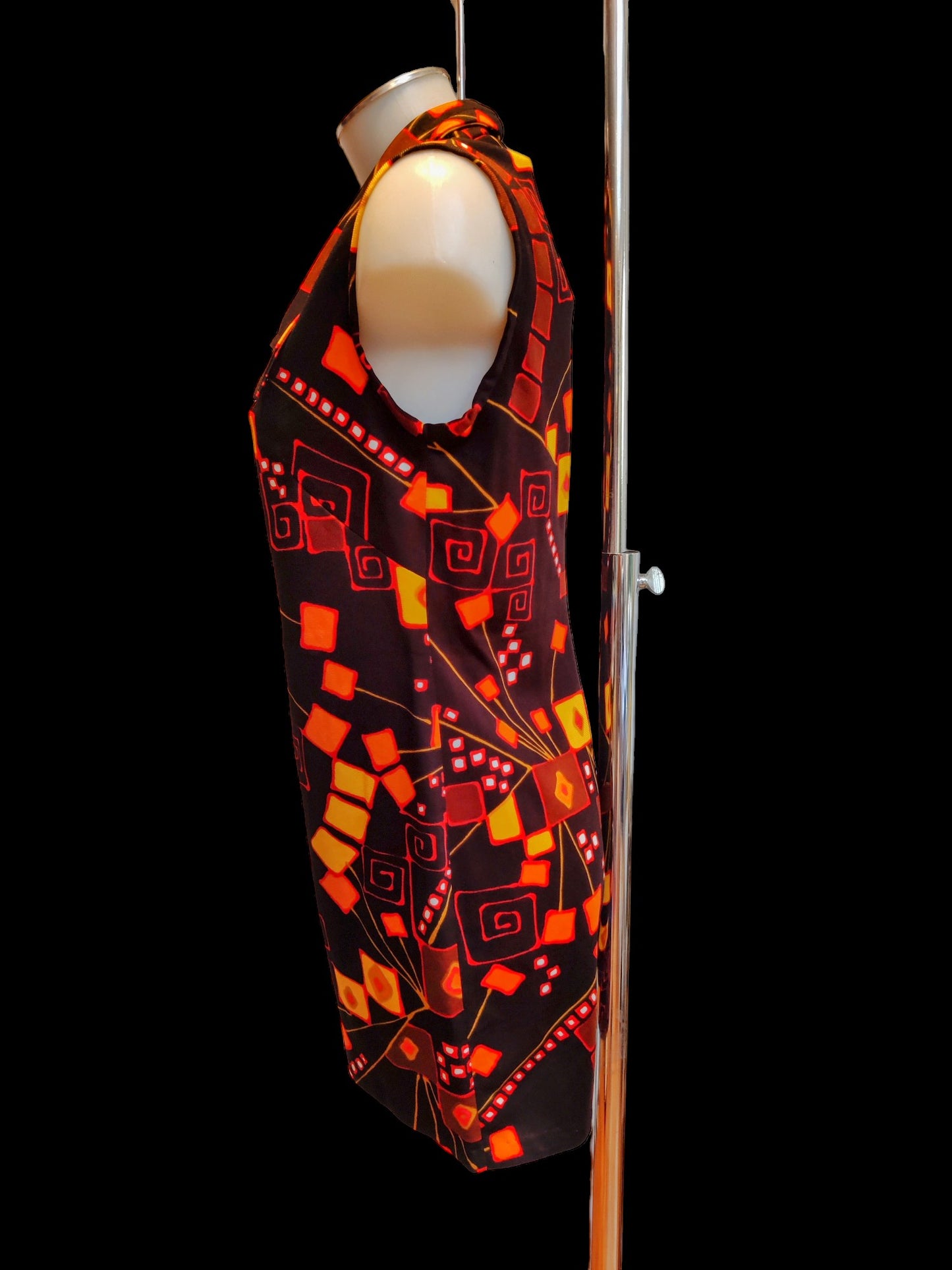 60's playsuit with statement collar 10-12