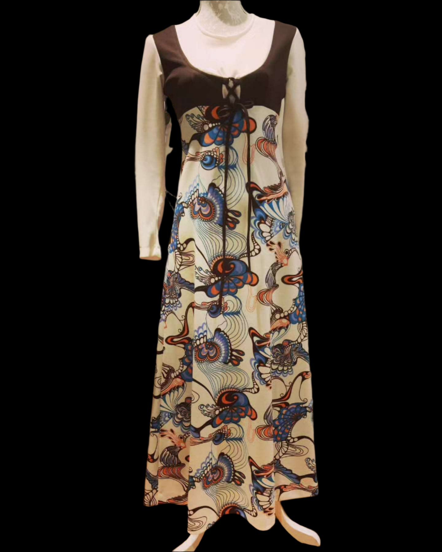 Psychedelic maxi dress size 10
