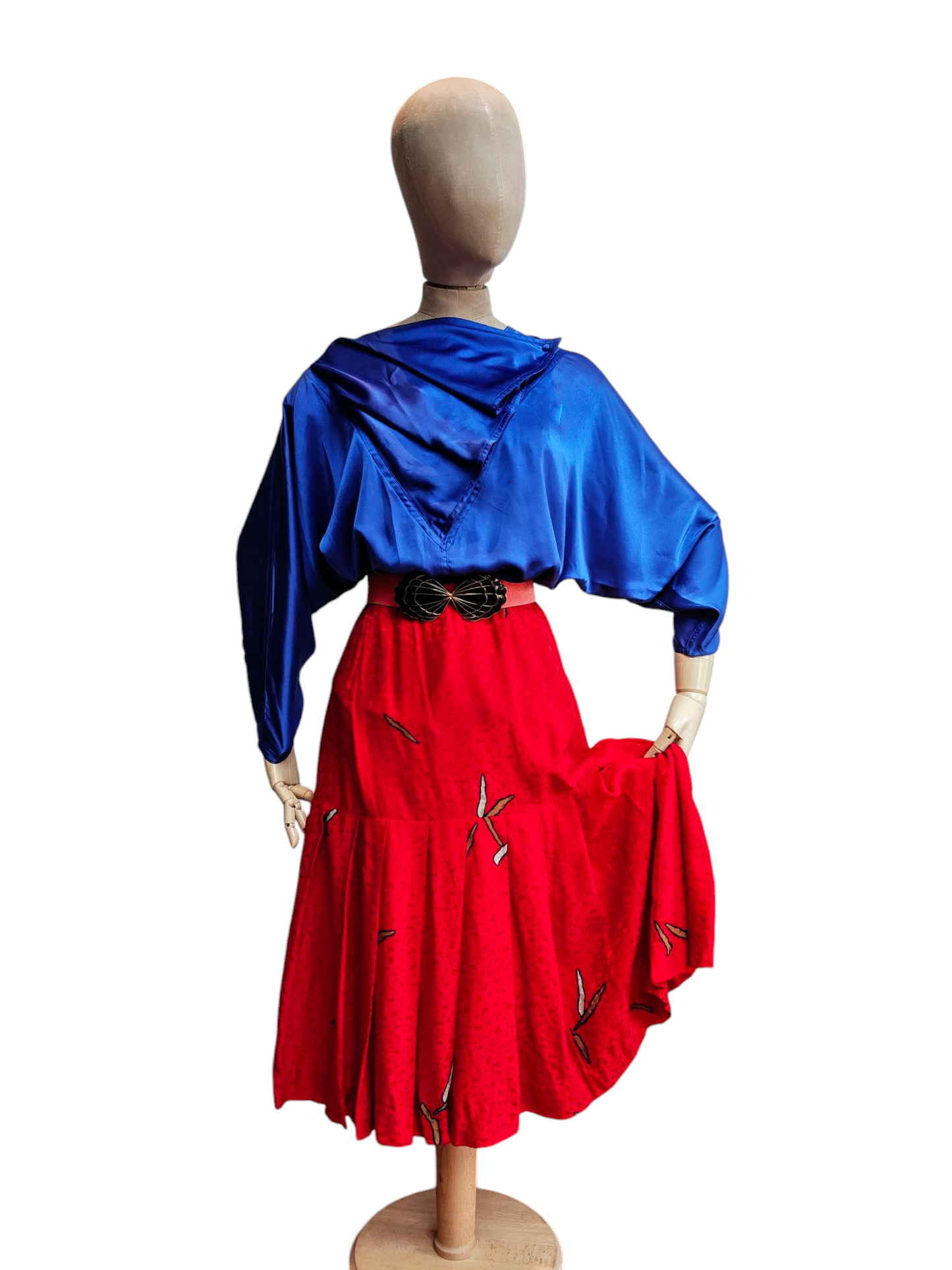Stylish vintage blue ladies top