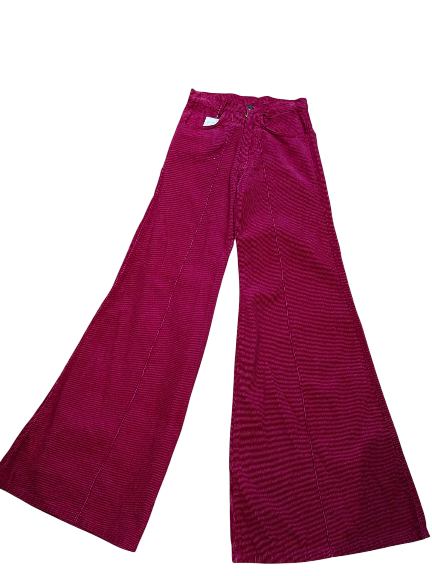 Super wide leg flares in pink