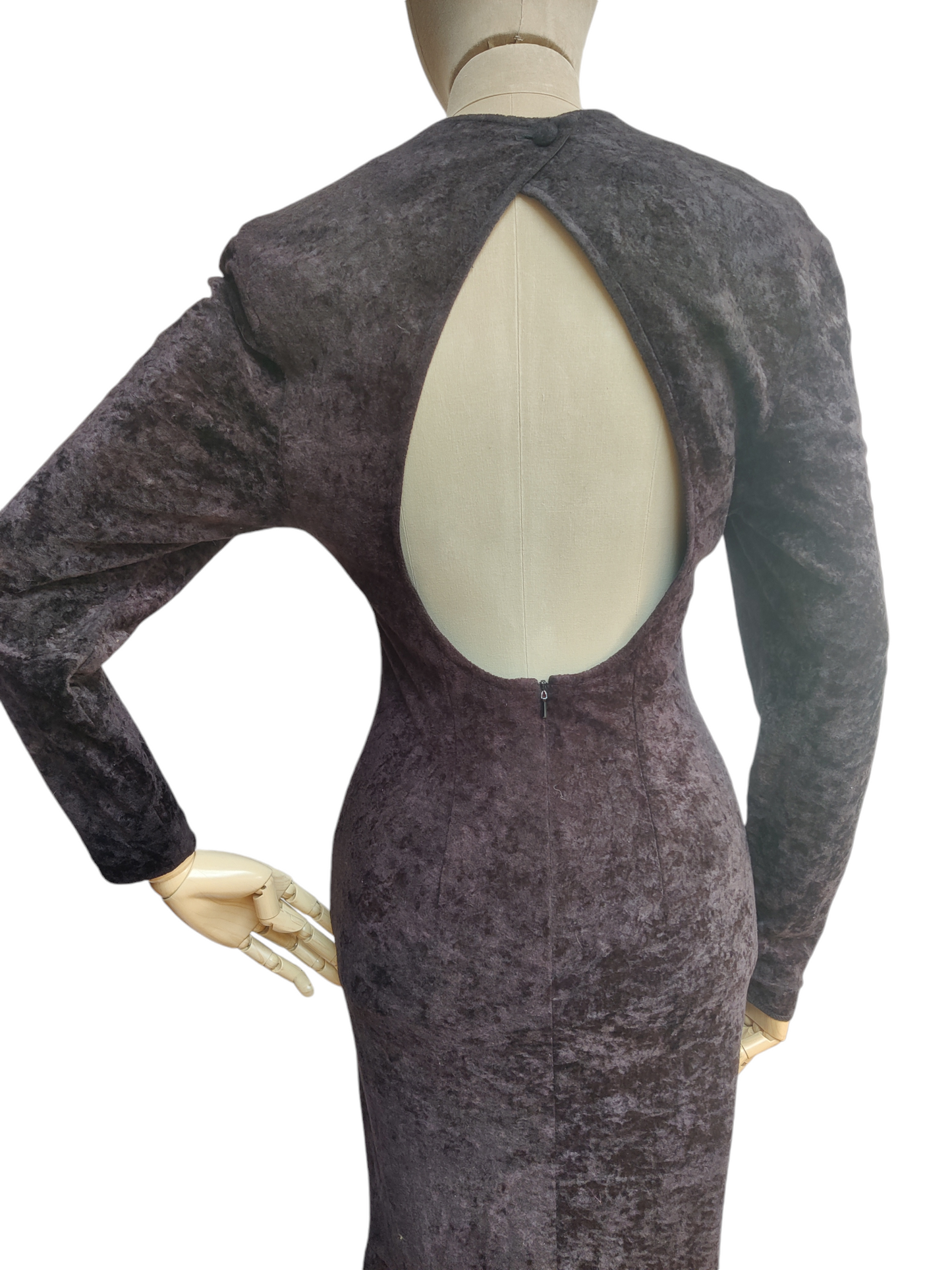 Vintage dress with fishtail skirt