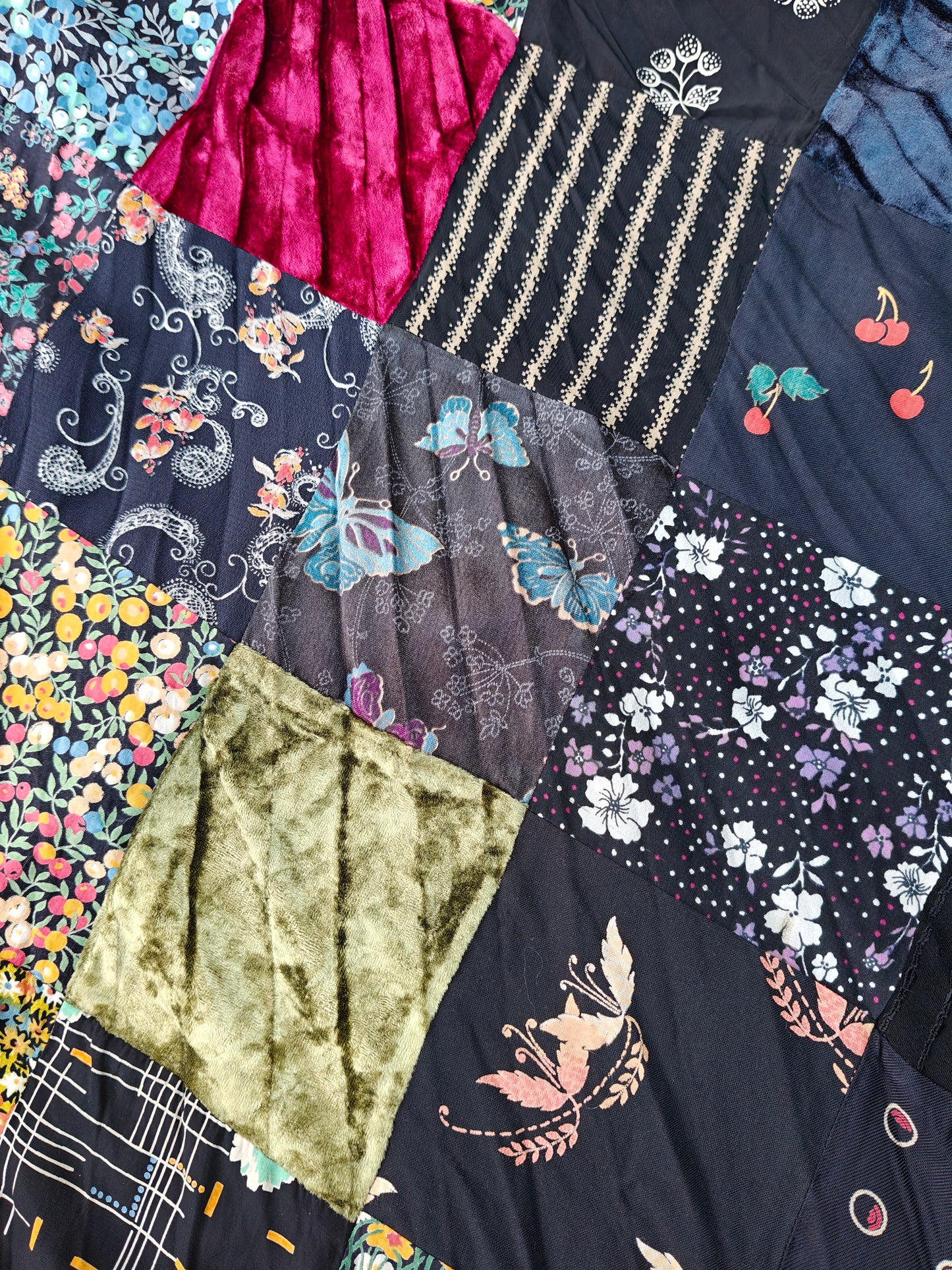 Patchwork squares in a variety of patterns