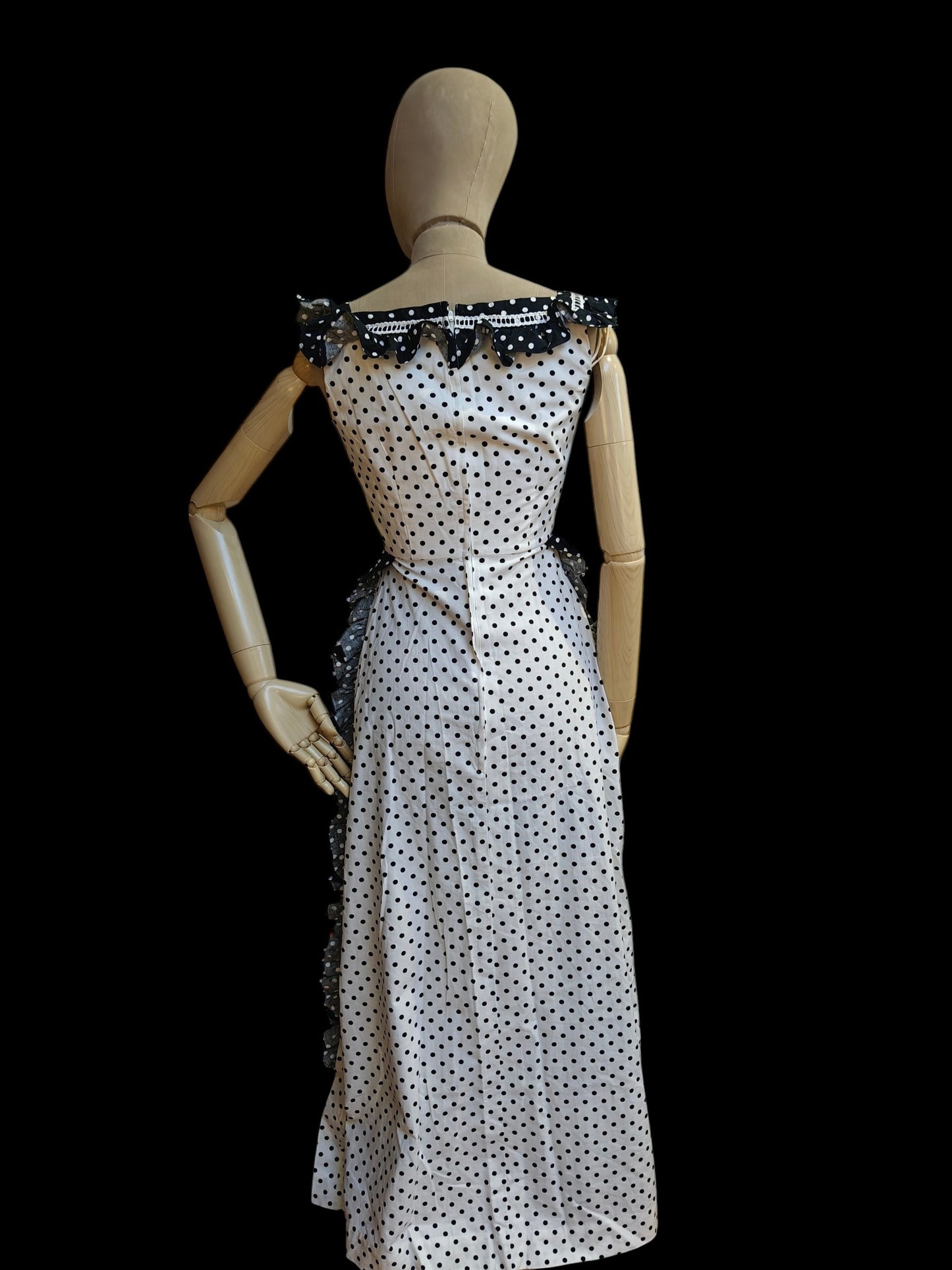 spotty summer vintage dress size 6-8