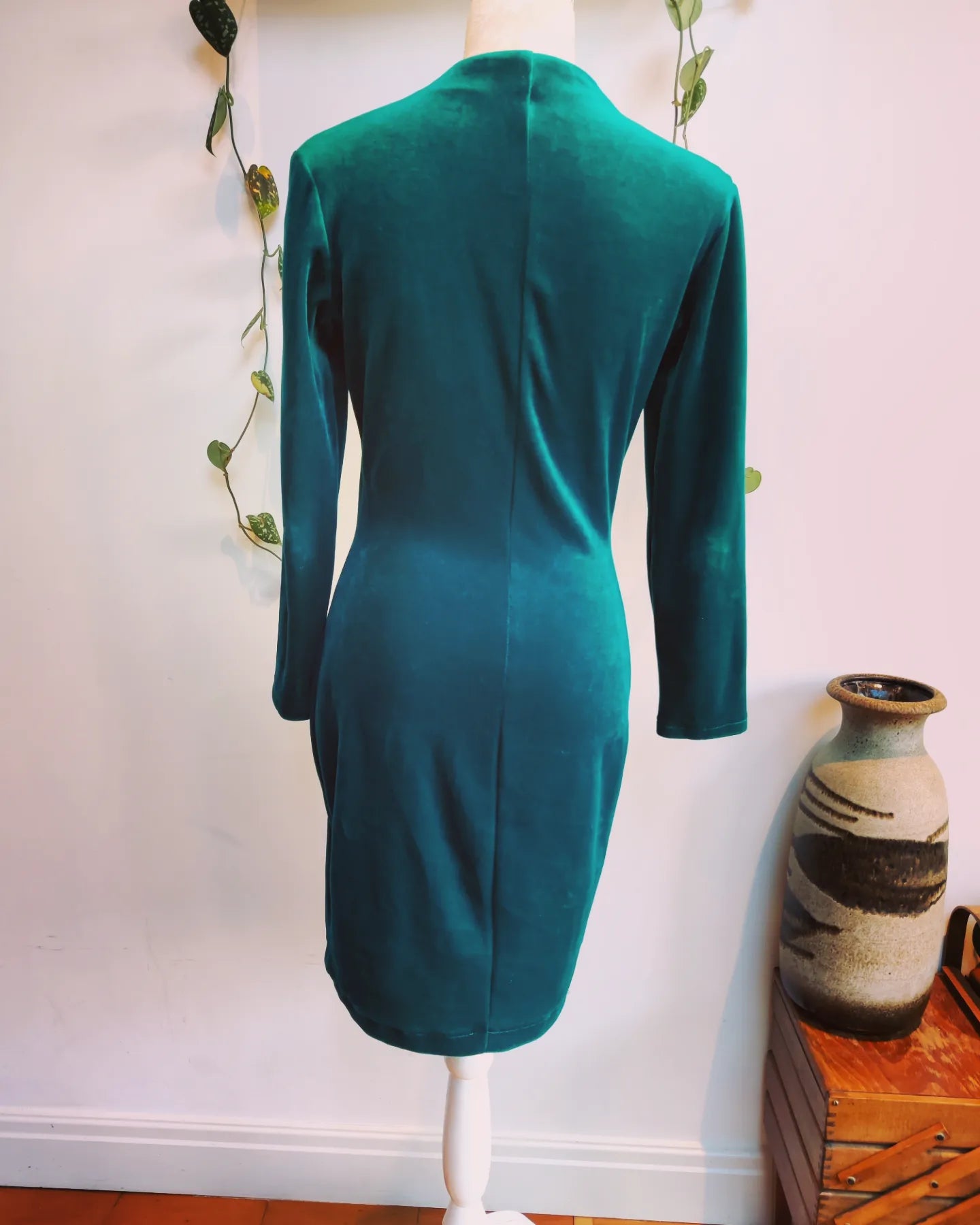 green velvet dress. size 10.