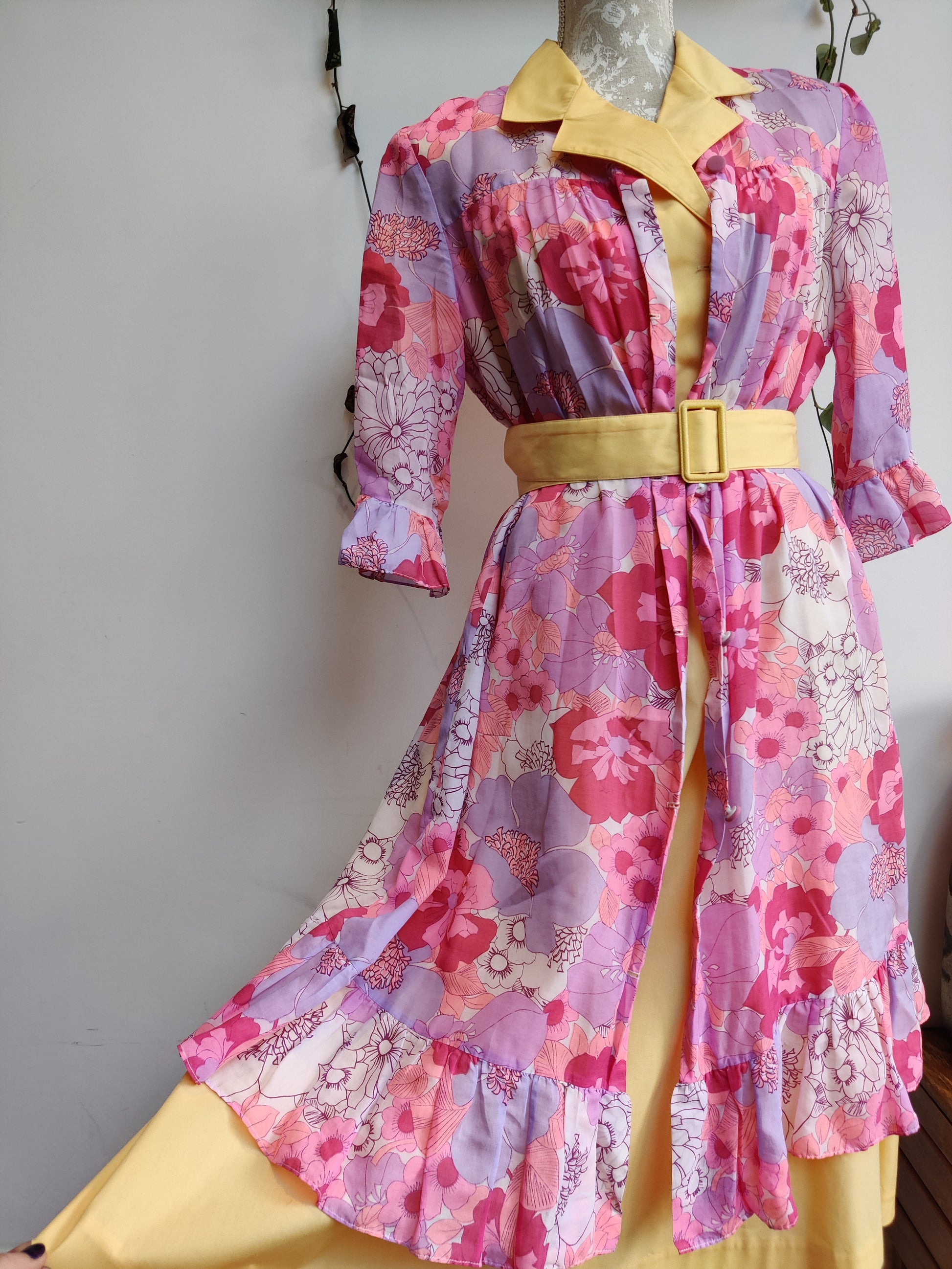 Yellow Canda vintage dress