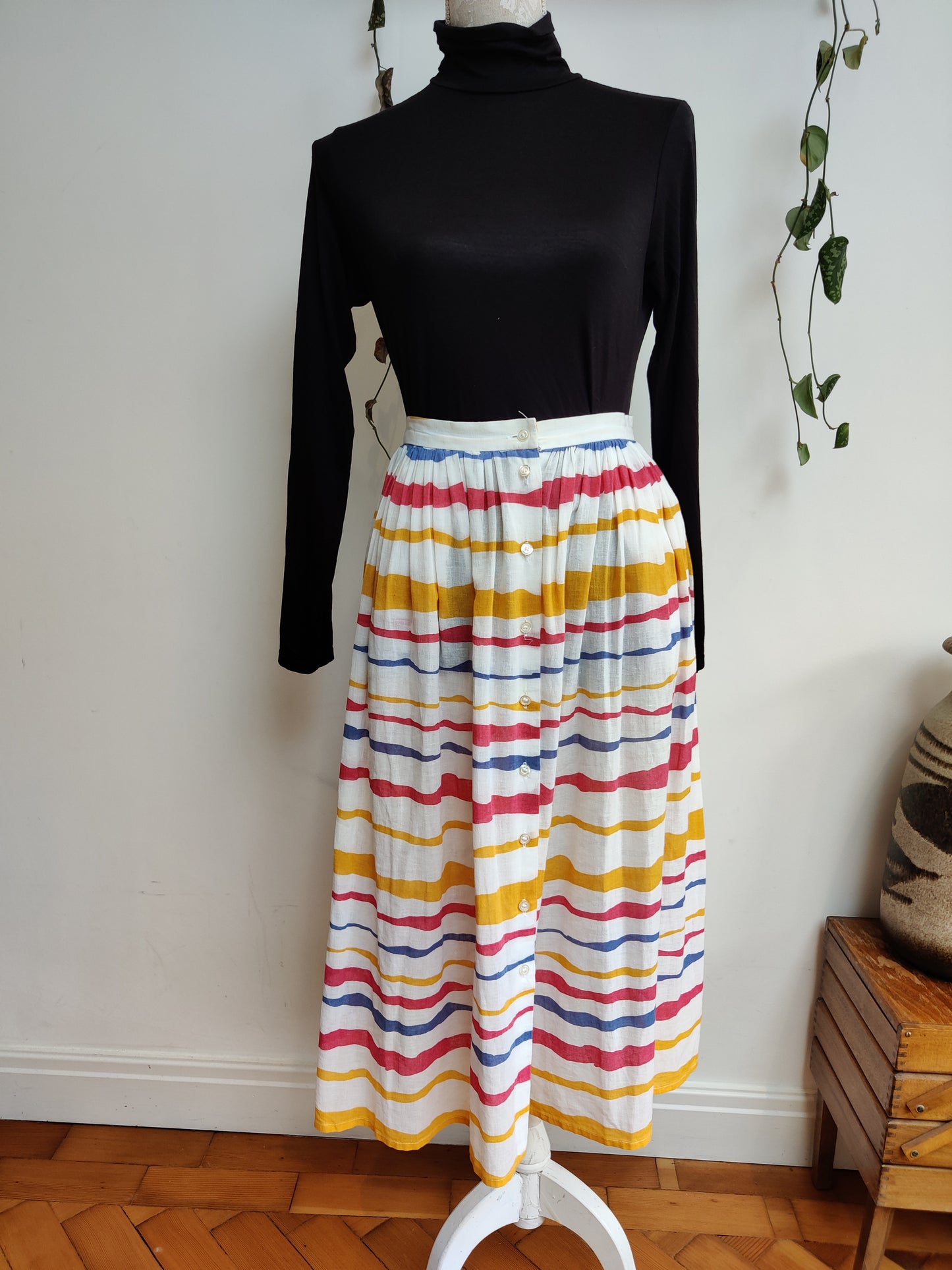 80s summer skirt