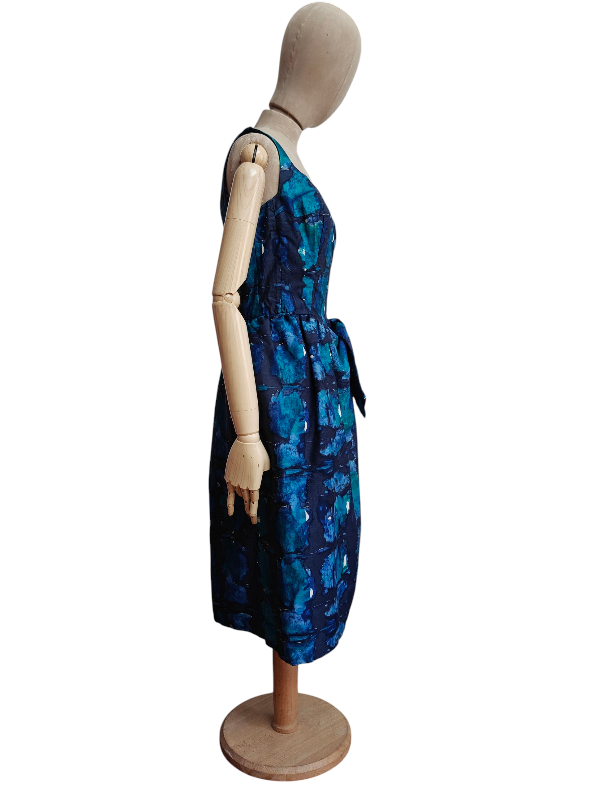 1950's midi dress with bow detail