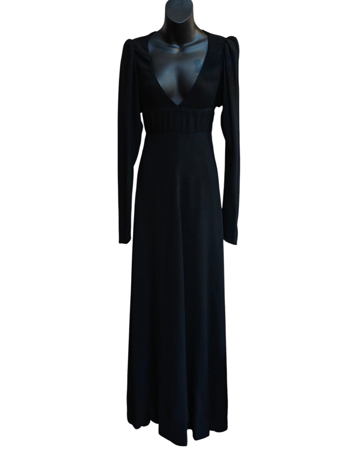 1970's Genuine Biba dress with plunge neckline