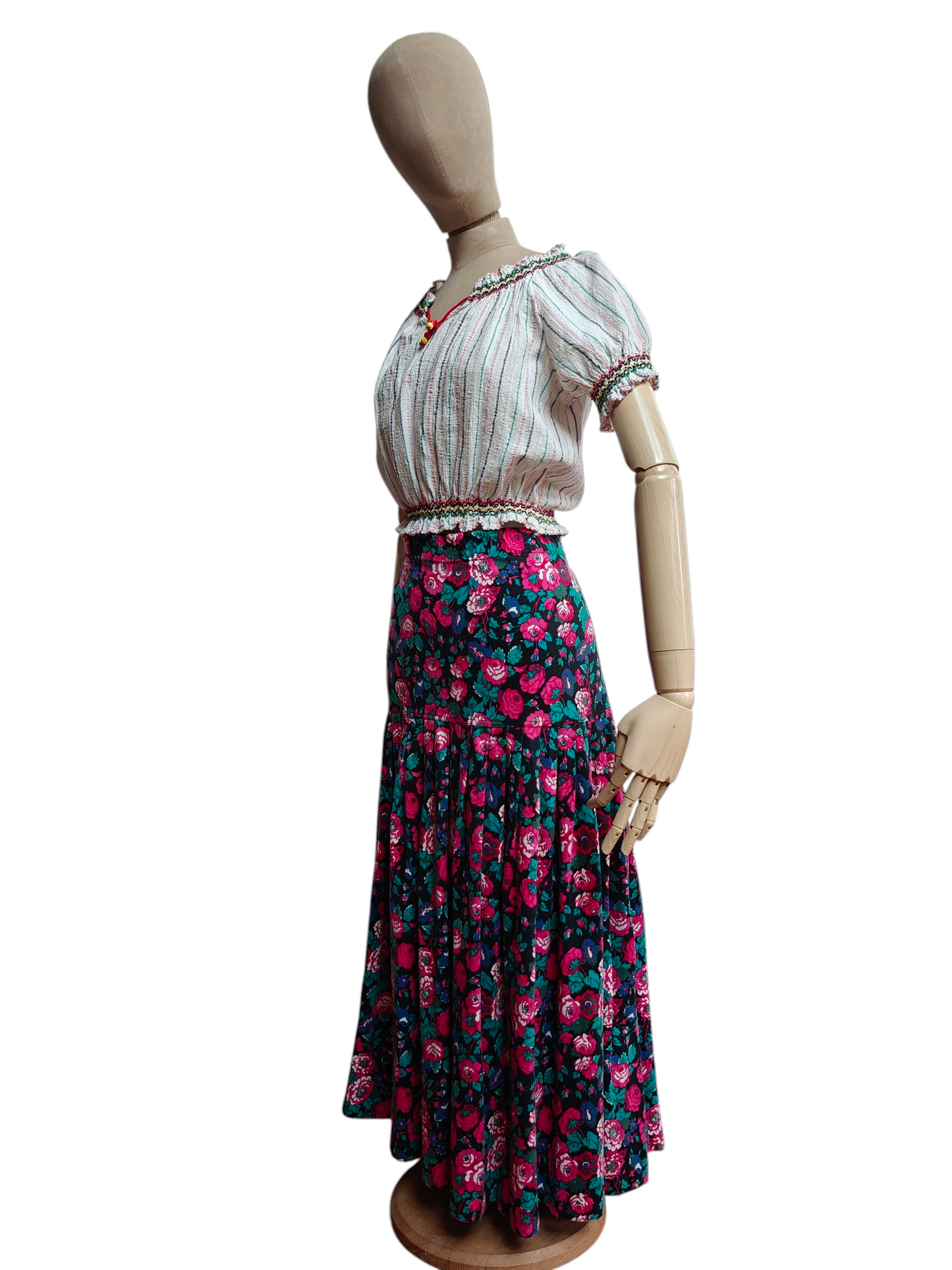 1980's floral Laura Ashley skirt