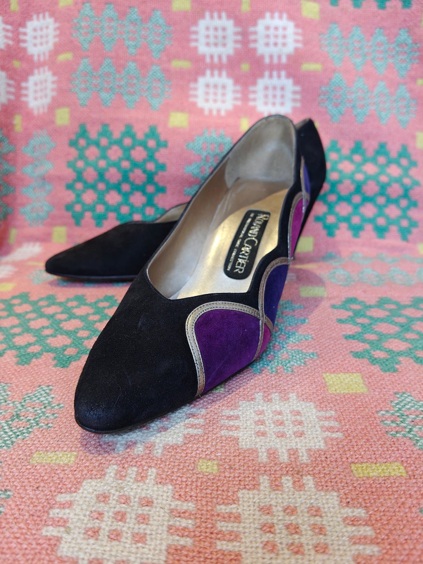 80's Roland Cartier suede shoes